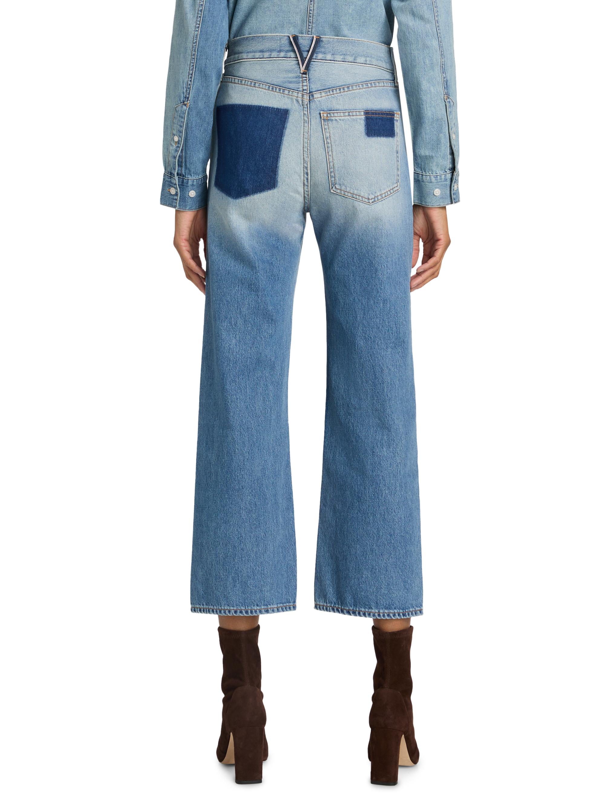 Veronica Beard Dylan Ankle High-Rise Straight Jeans | Saks Fifth