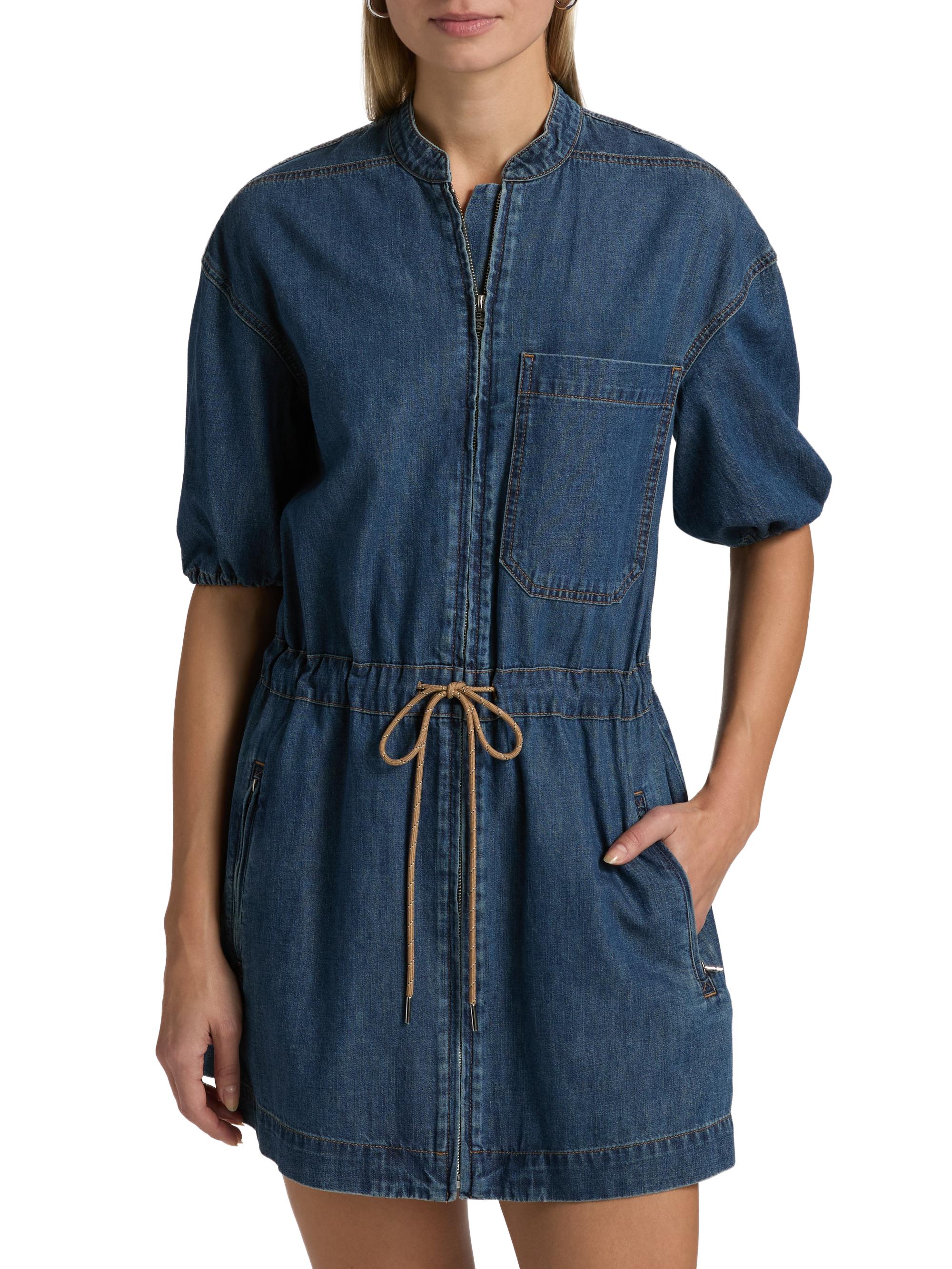 ackermans denim dresses Button Down Midi Denim Dress Blue | Dresses & Jumpsuits