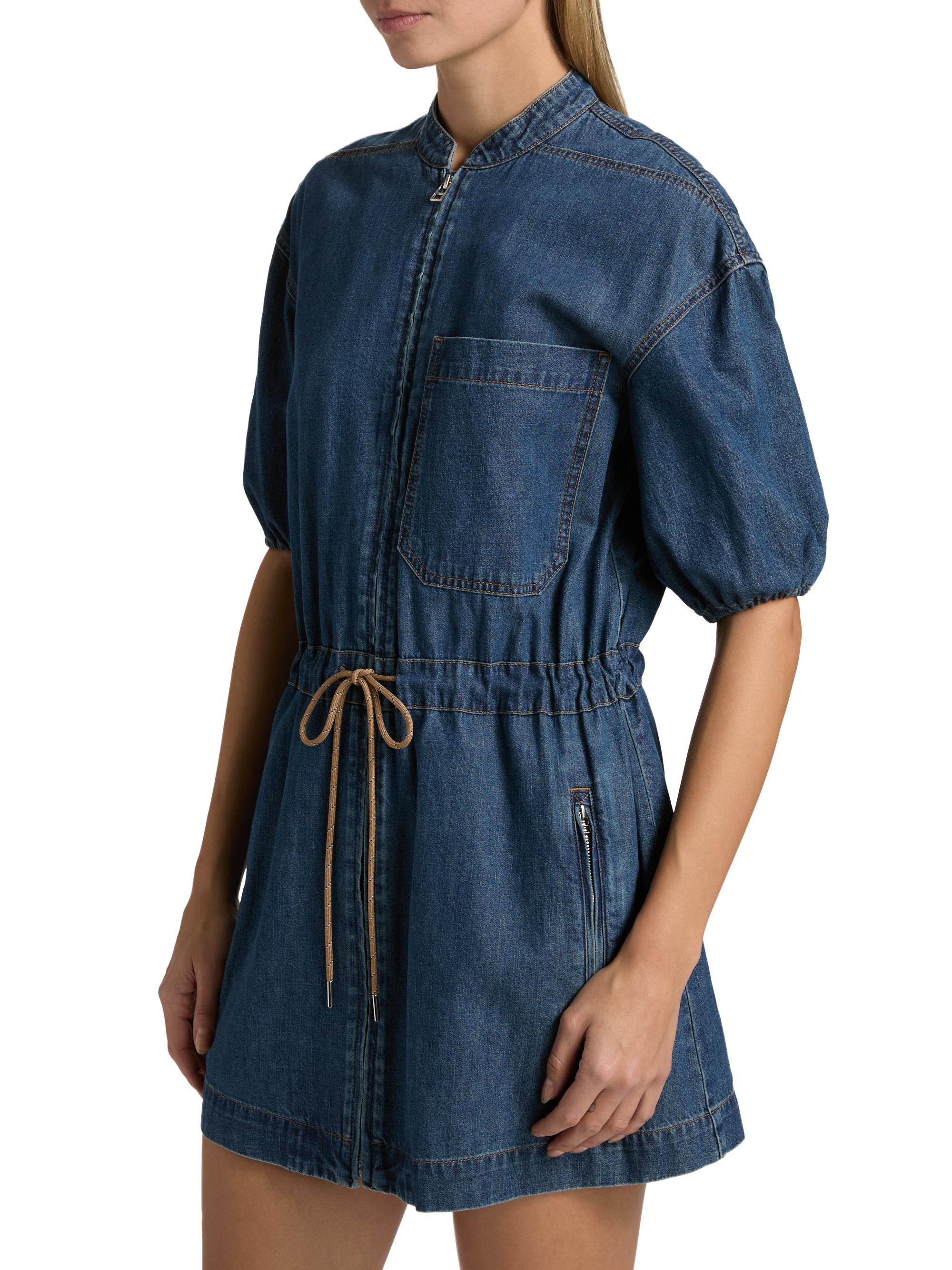 Veronica Beard Akerman Denim Minidress | Saks Fifth Avenue