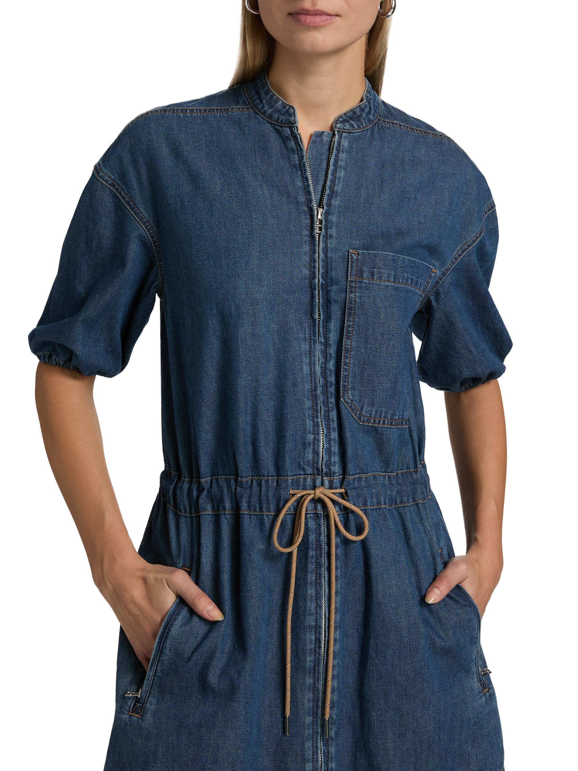 white christmas dresses Ramy Brook Katalina Denim Mini Dress - Medium Wash