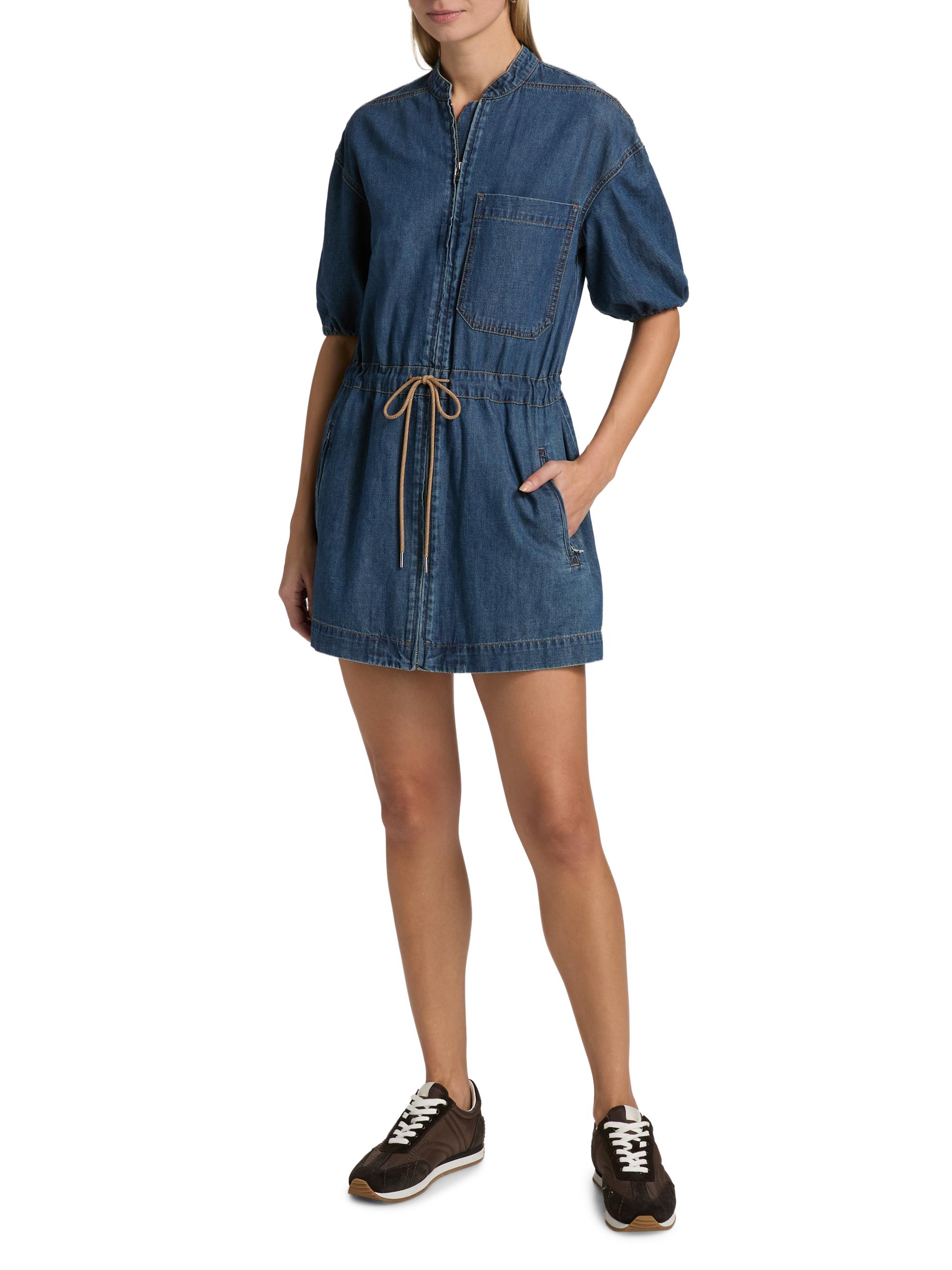 Veronica Beard Women's Akerman Denim Minidress - City Stroll - Size 6