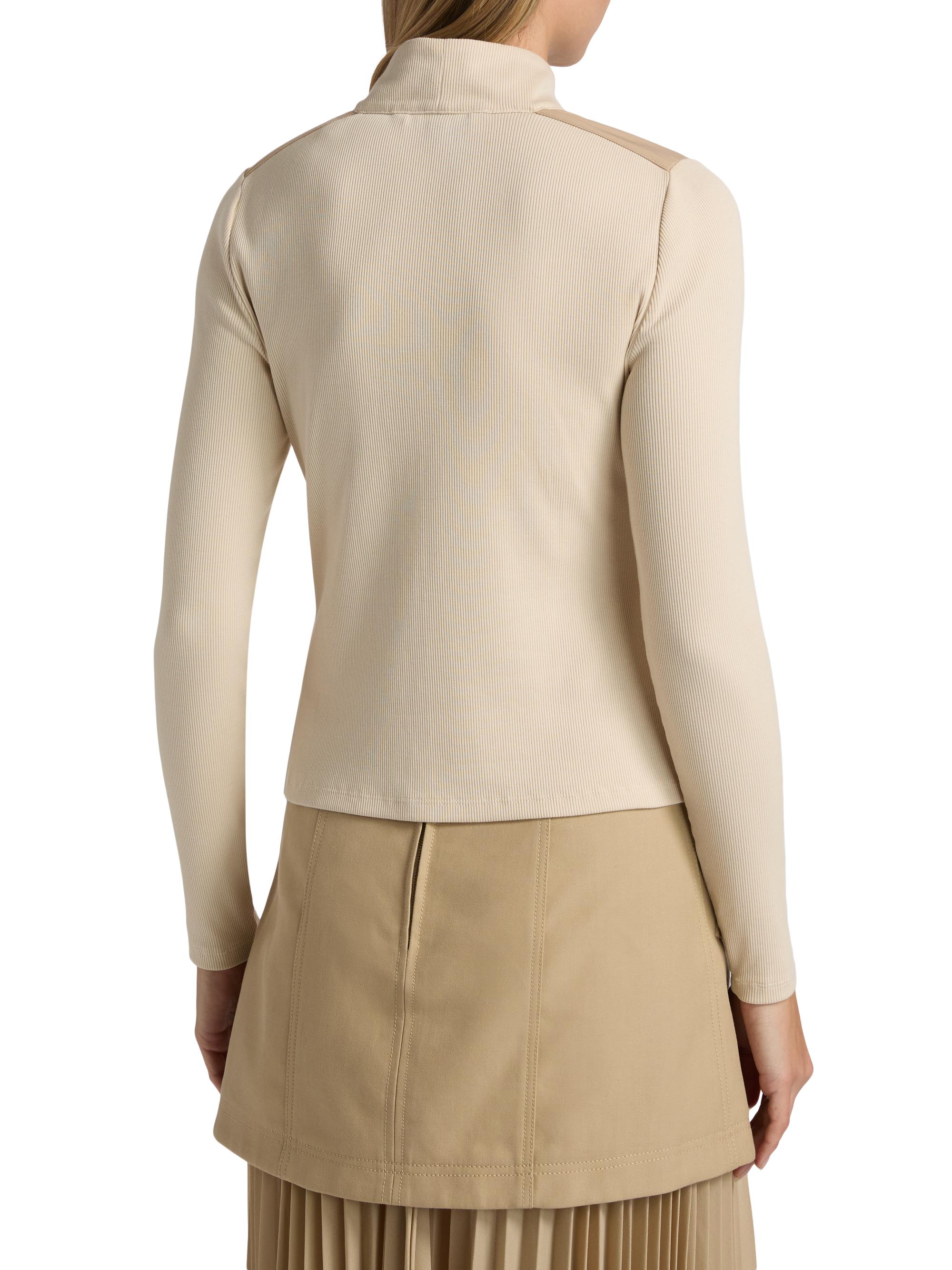 Veronica Beard Reynart Rib-Knit Long-Sleeve Top | Saks Fifth Avenue