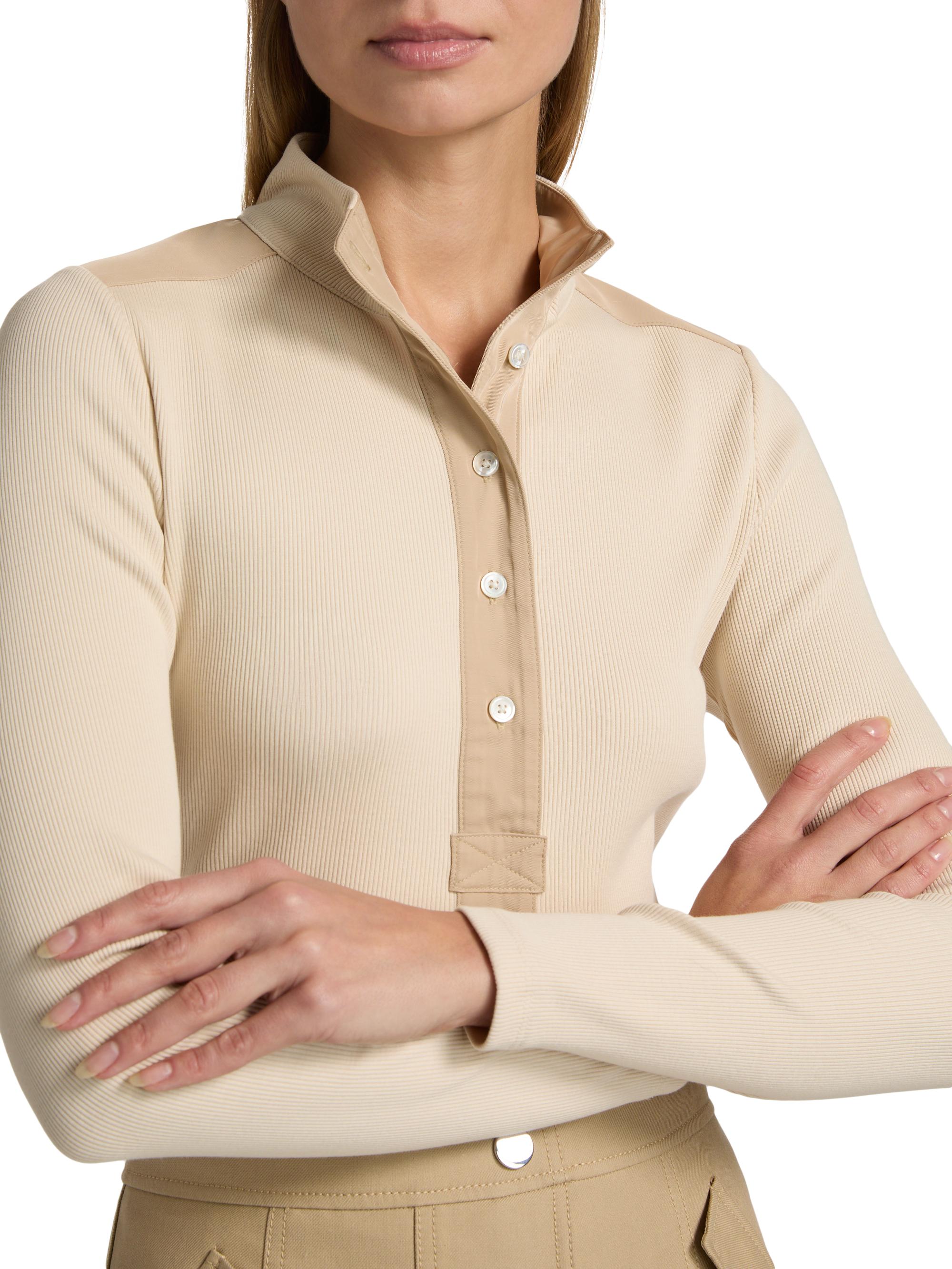 Veronica Beard Reynart Rib-Knit Long-Sleeve Top | Saks Fifth Avenue