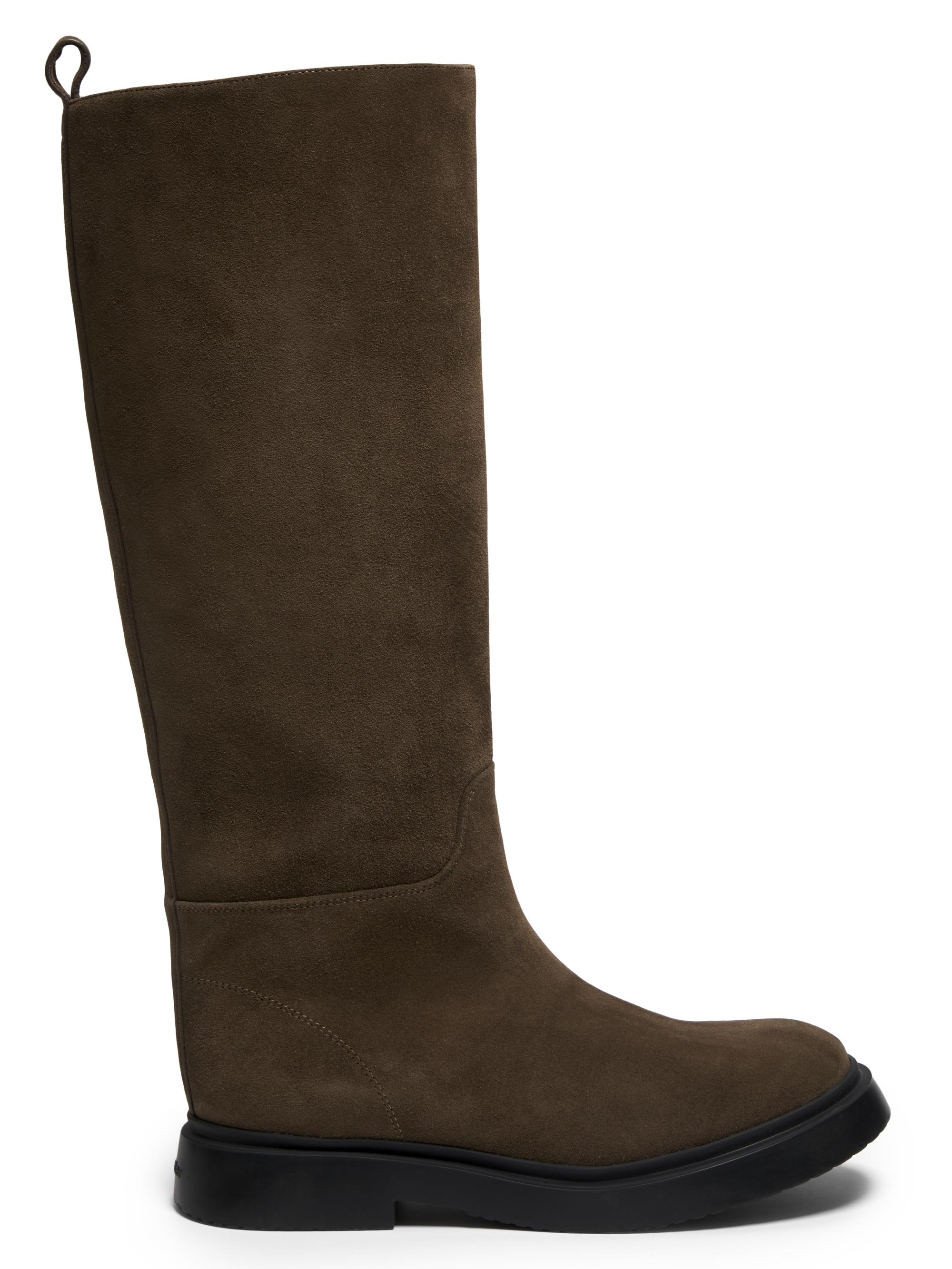 Proenza Schouler Women's Bank 25MM Suede Tall Boots - Bark