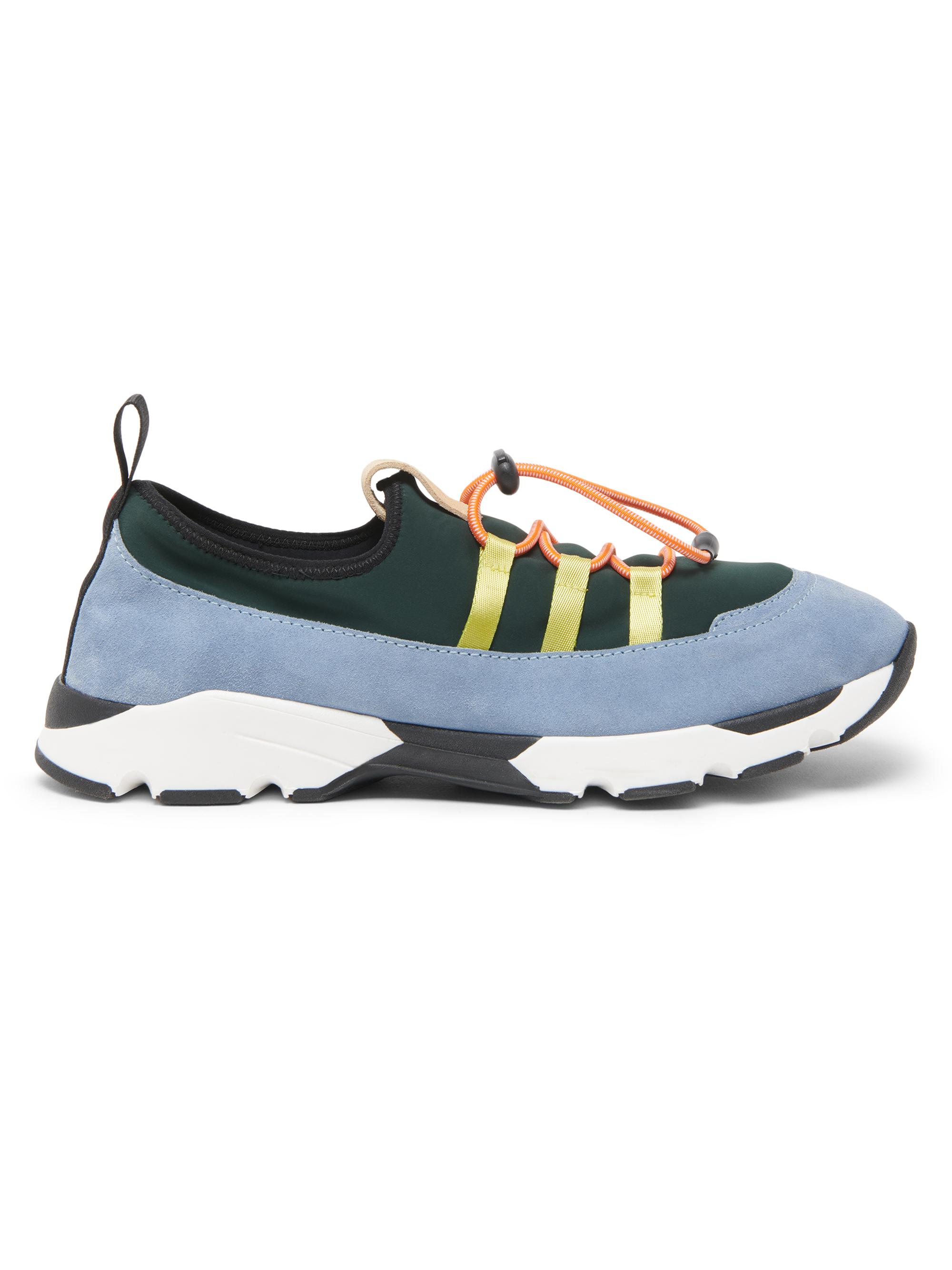 Marni Men's Drawcord Low-Top Sneakers - Green Light Blue