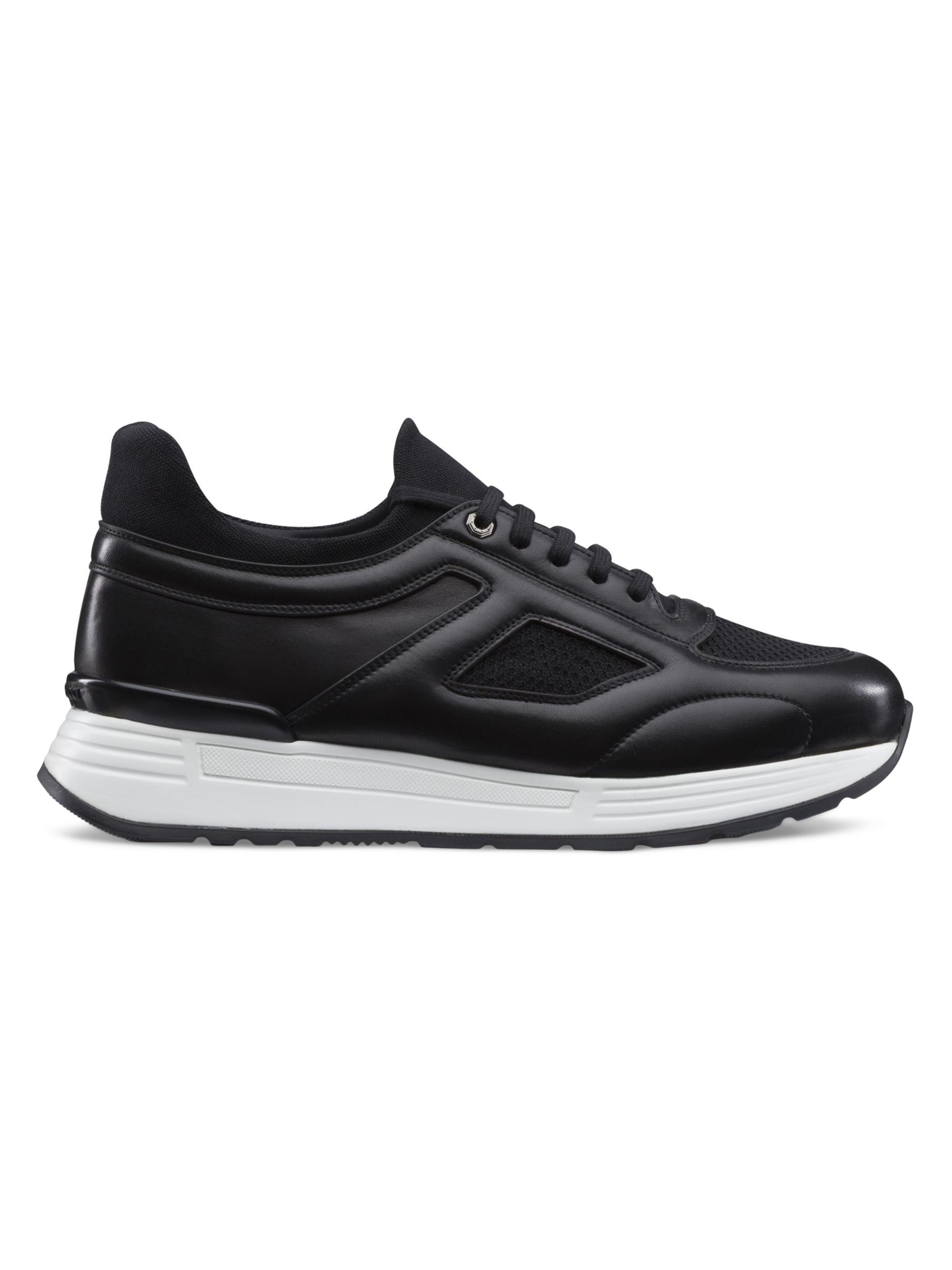 Stefano Ricci Men's Functional Calf Skin Sneakers - Black