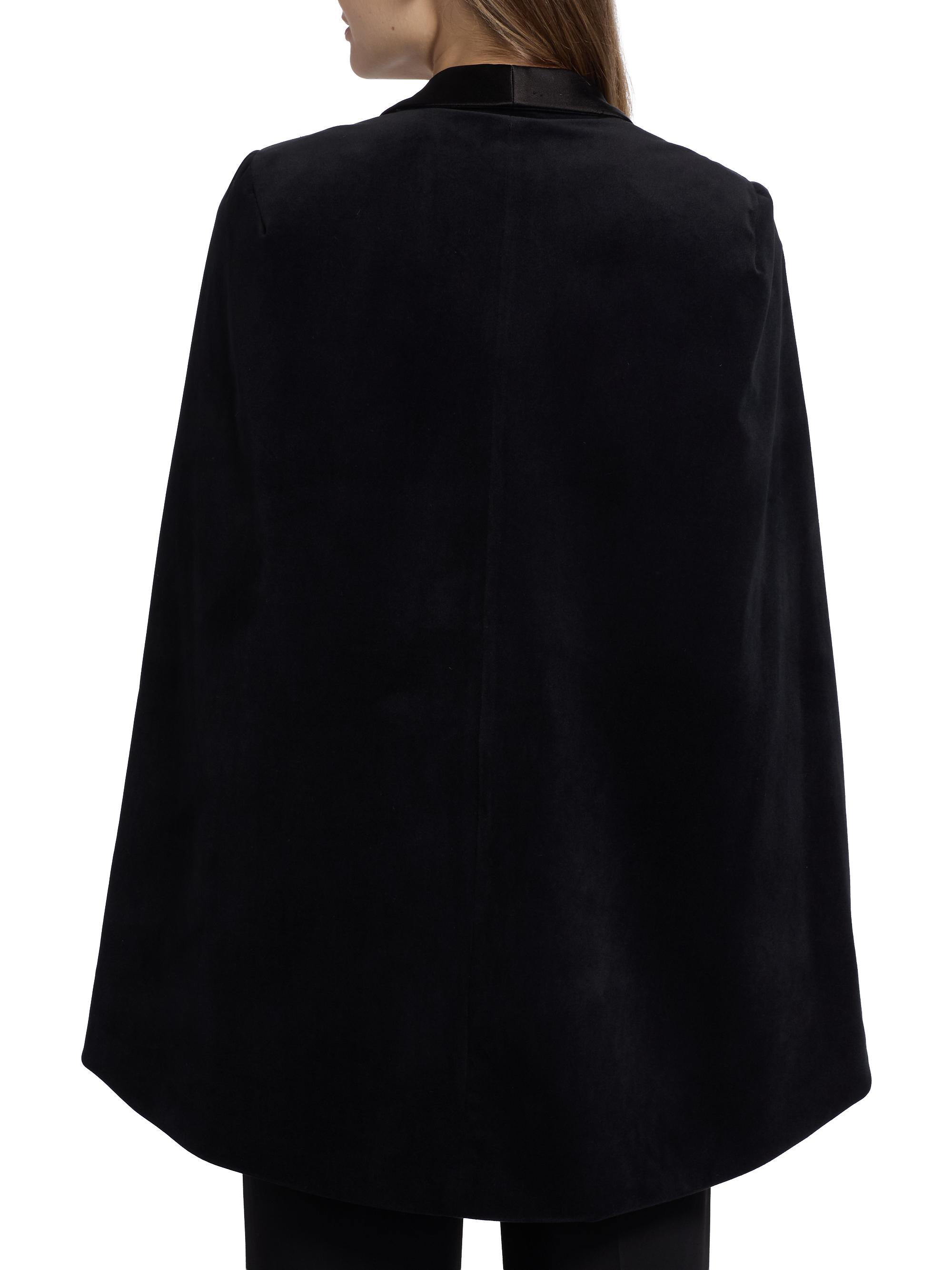 ALICE + OLIVIA Esther Velvet Blazer-Style Cape | Saks Fifth Avenue