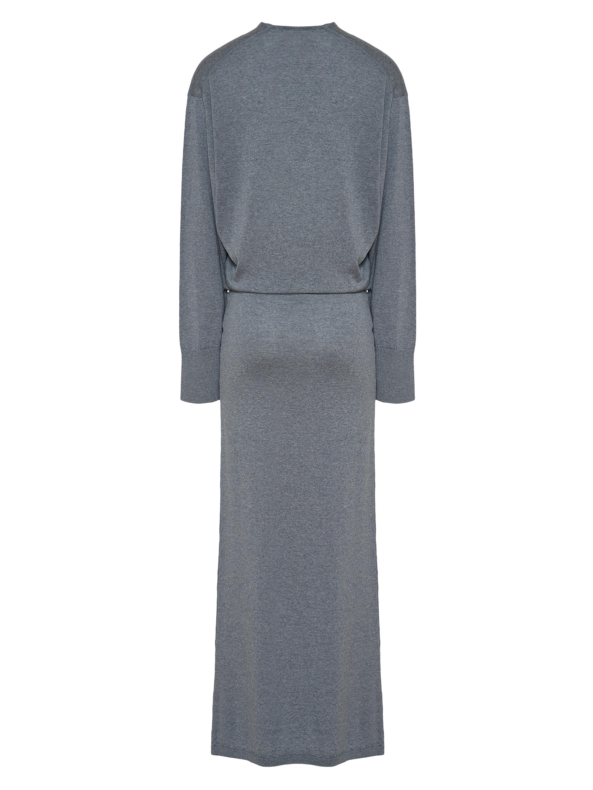 chinese dress ladies Dndrdhfb Women's Merino Wool Sweater Dress Slim Fit Long Sleeve Dress Round  Neck Knitted Maxi Dress Beige S at Amazon Women's Clothing store main image 1
