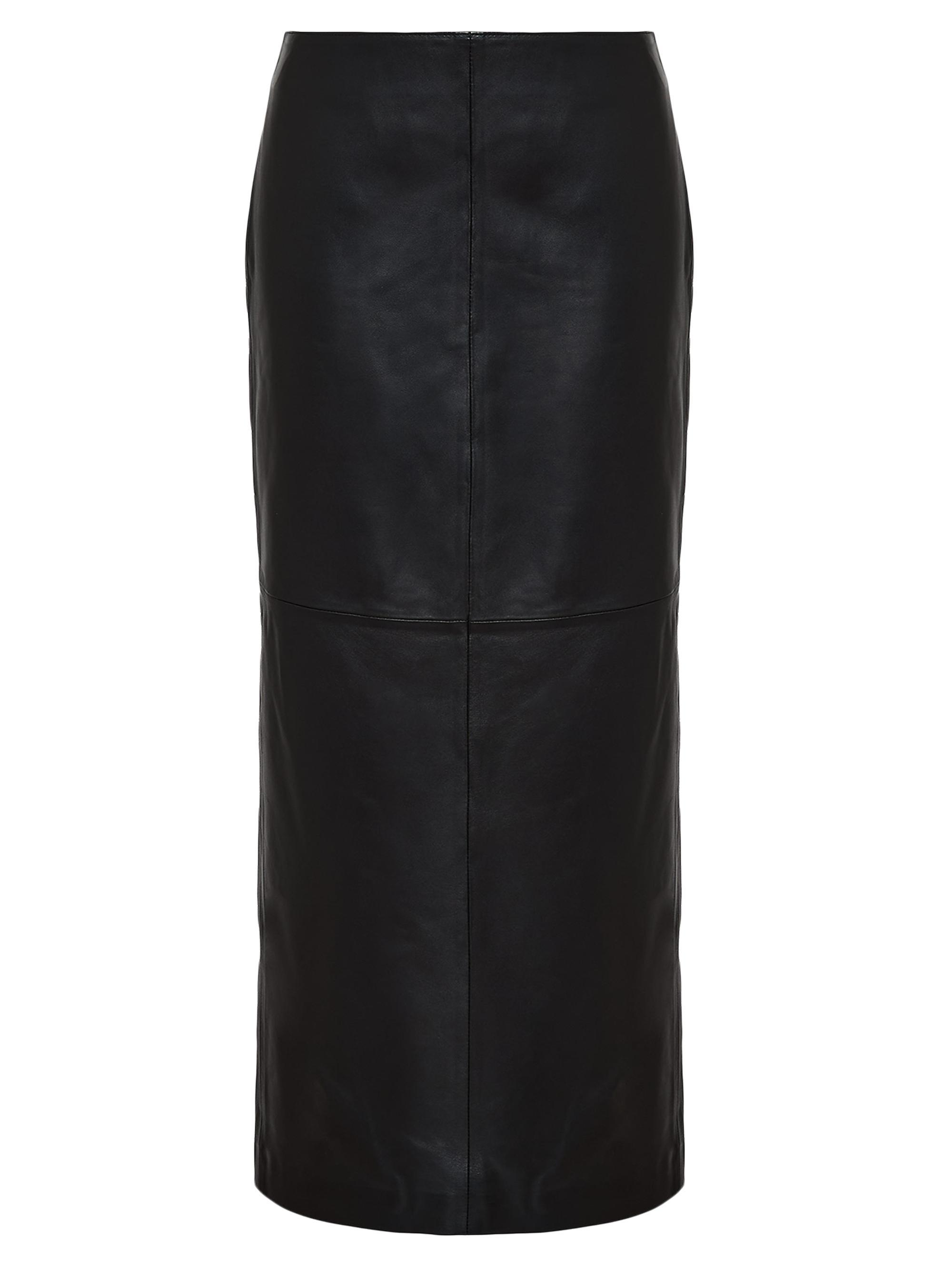 Armarium Women's Jackie Leather Pencil Midi-Skirt - Black