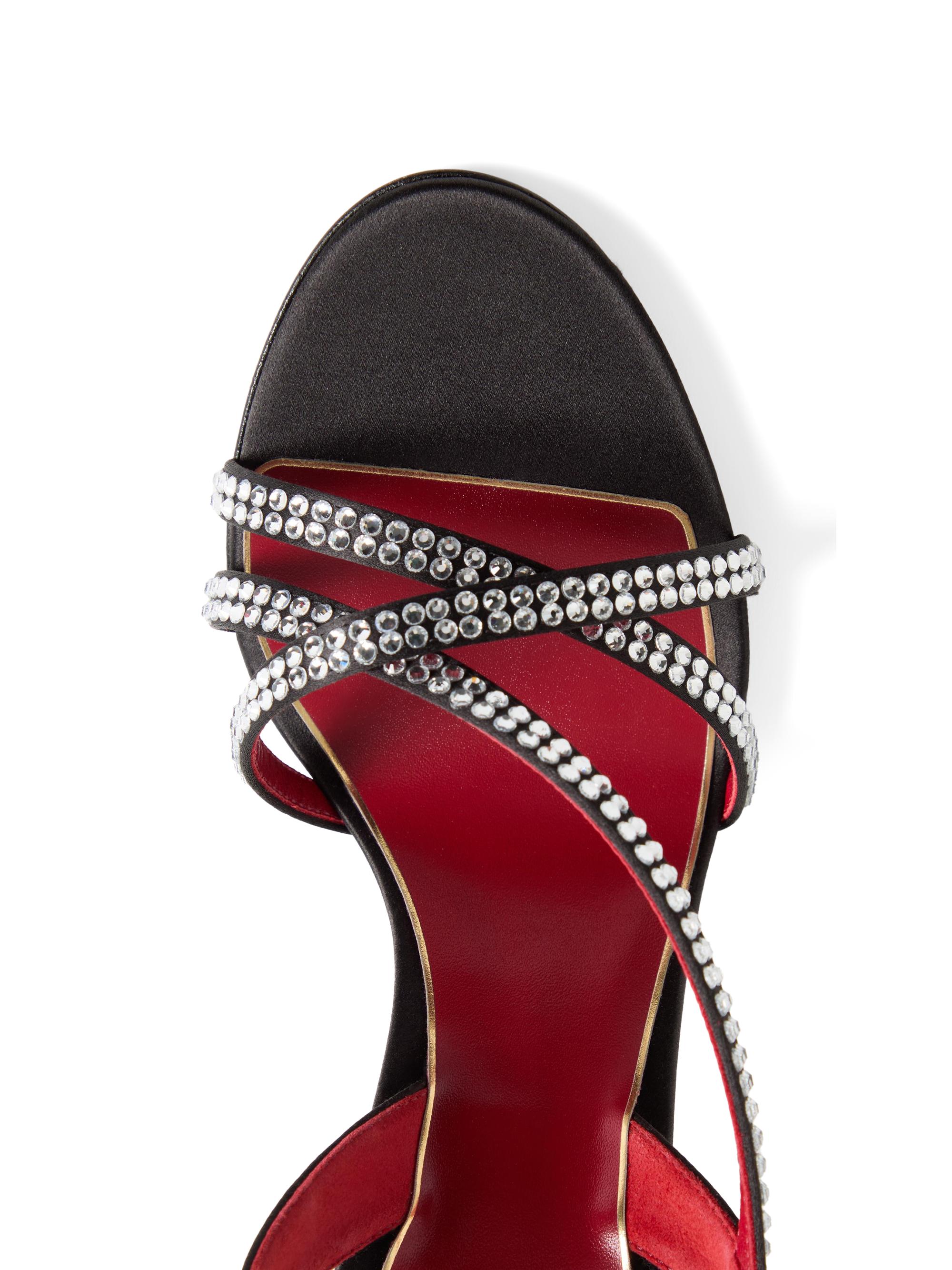 Valentino Garavani Dans Le Foyer 105MM Satin Sandals with Crystals