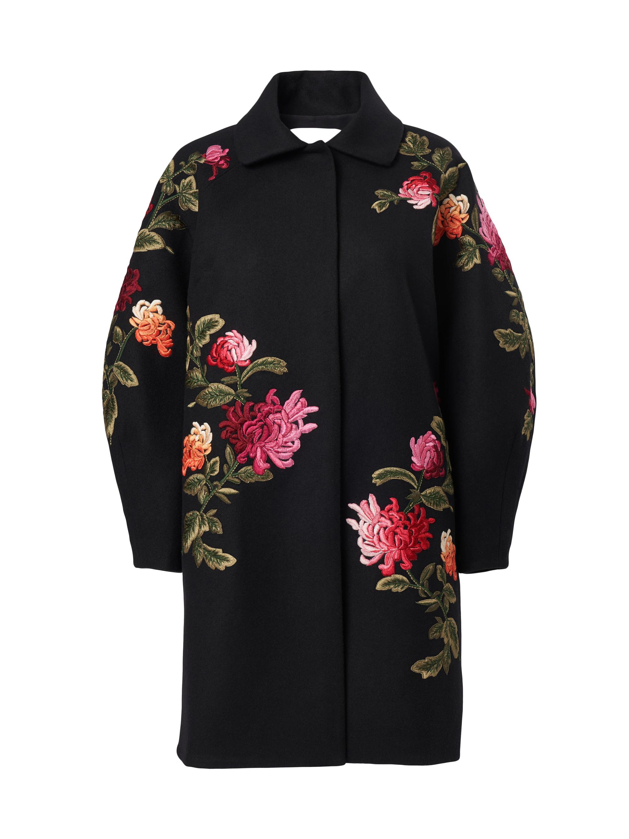 Alice + Olivia Joelle Floral Tie-Waist Coat | Saks Fifth Avenue