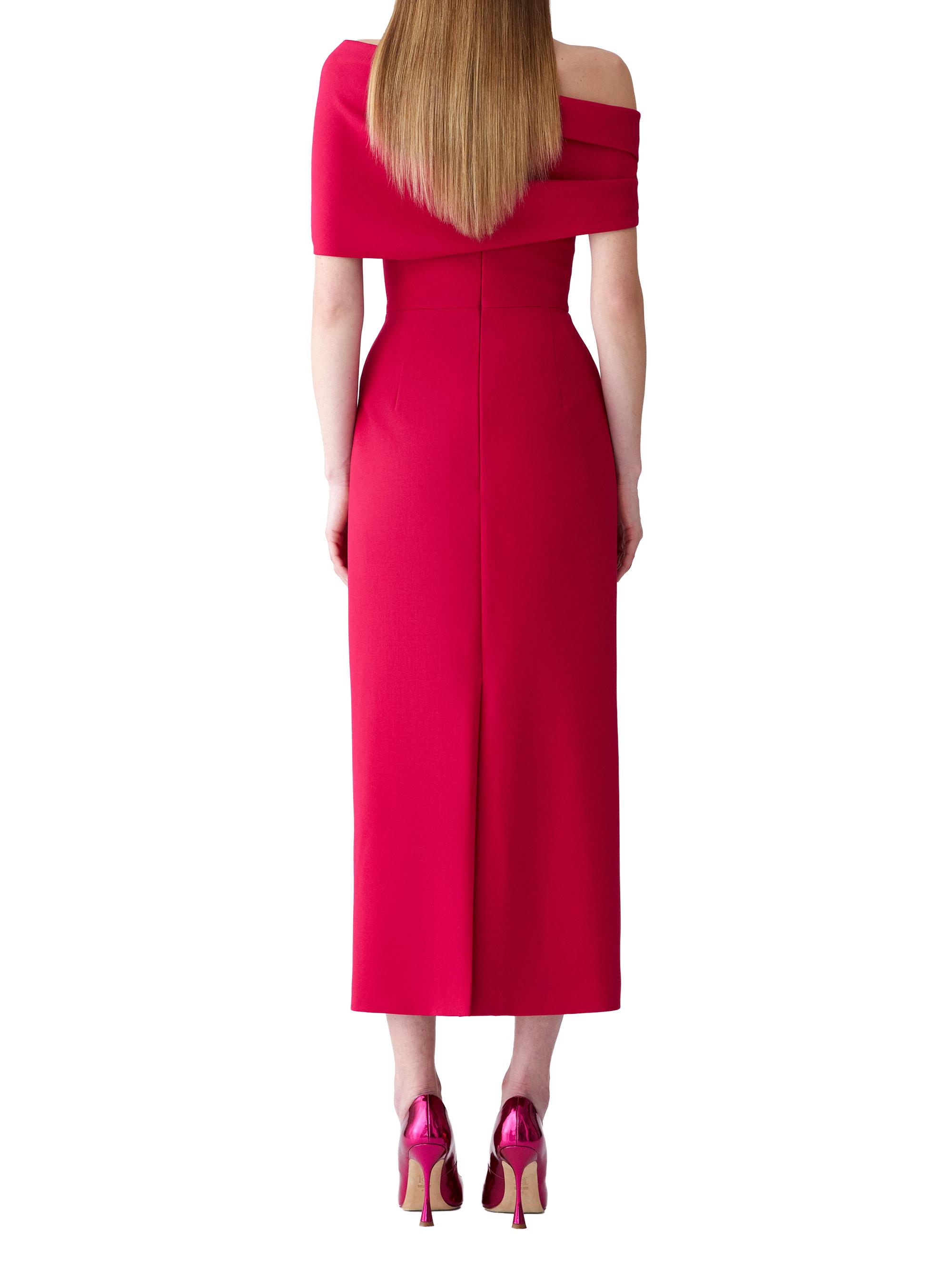 carolina herrera off shoulder dress Off-Shoulder Gown with Belt
