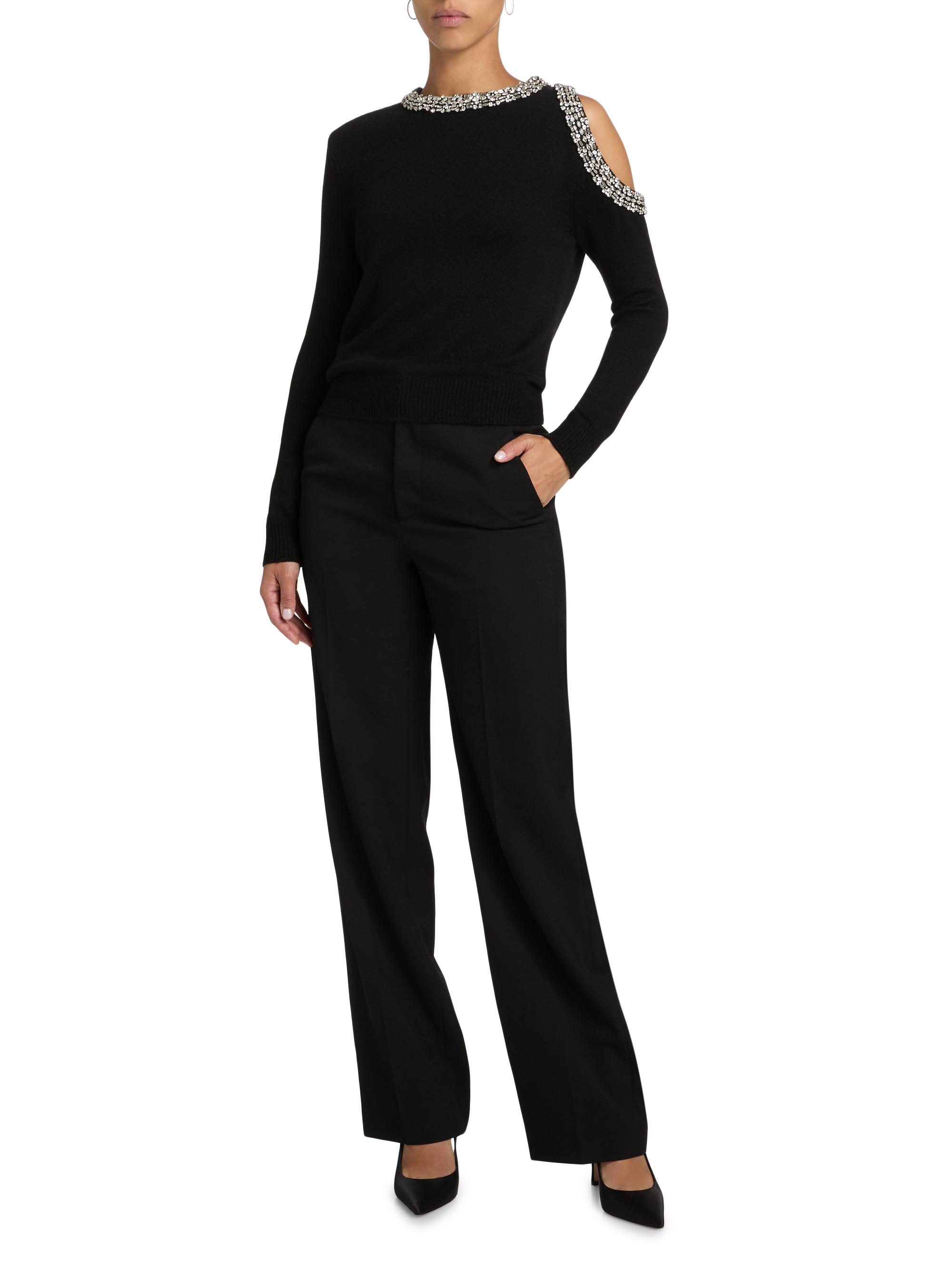 Herlipto❤︎Crystal Embellished Knit  top Milly Roma Crystal-Embellished Knit Top | Saks Fifth Avenue