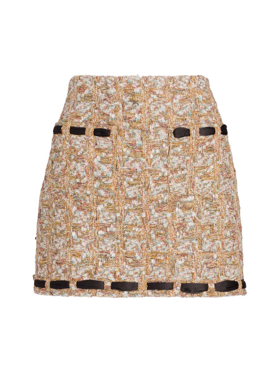 Milly Women's Romina Tweed Miniskirt In Multi