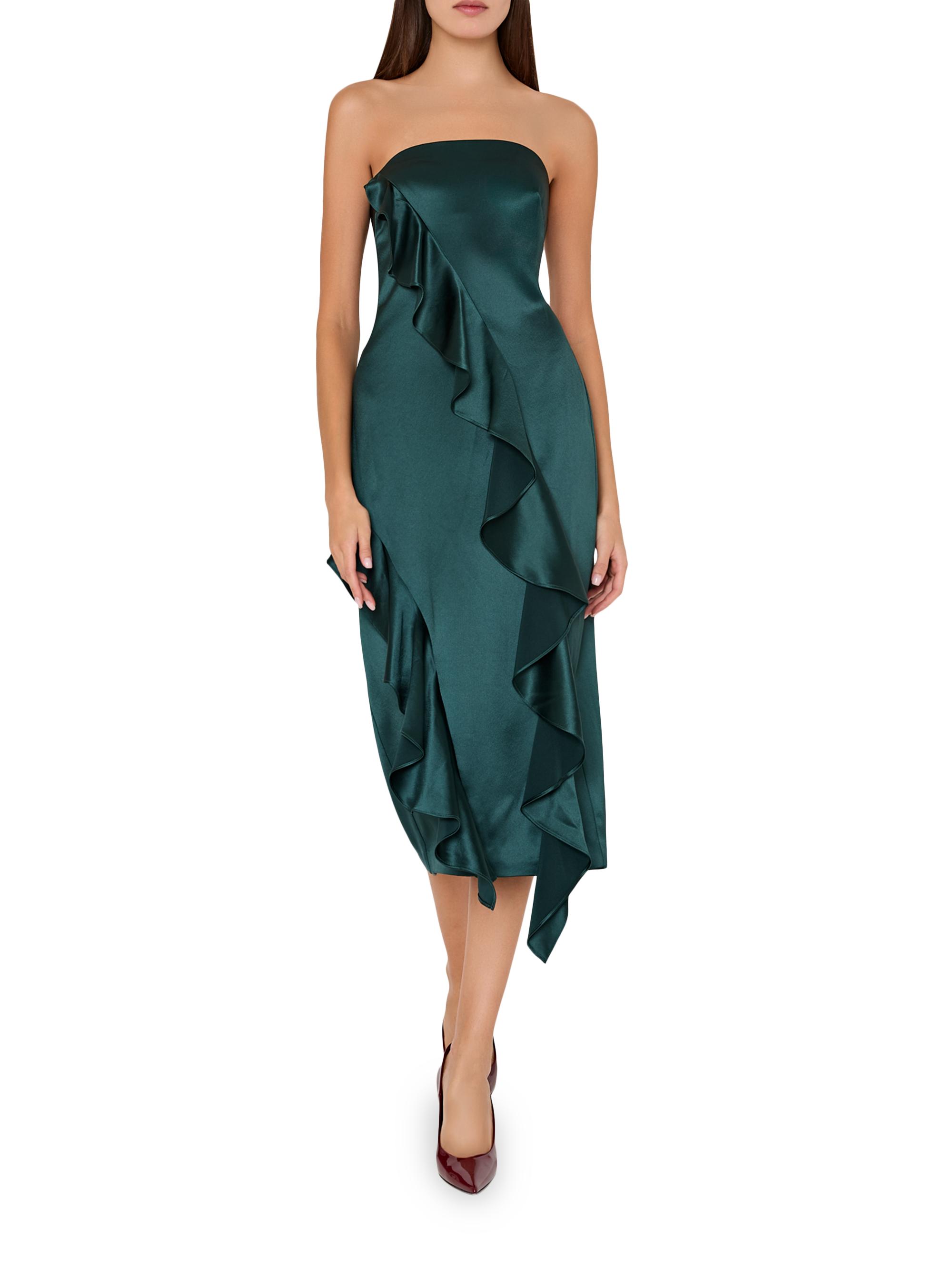 hammered satin midi dress Hammered Satin Midi Dress
