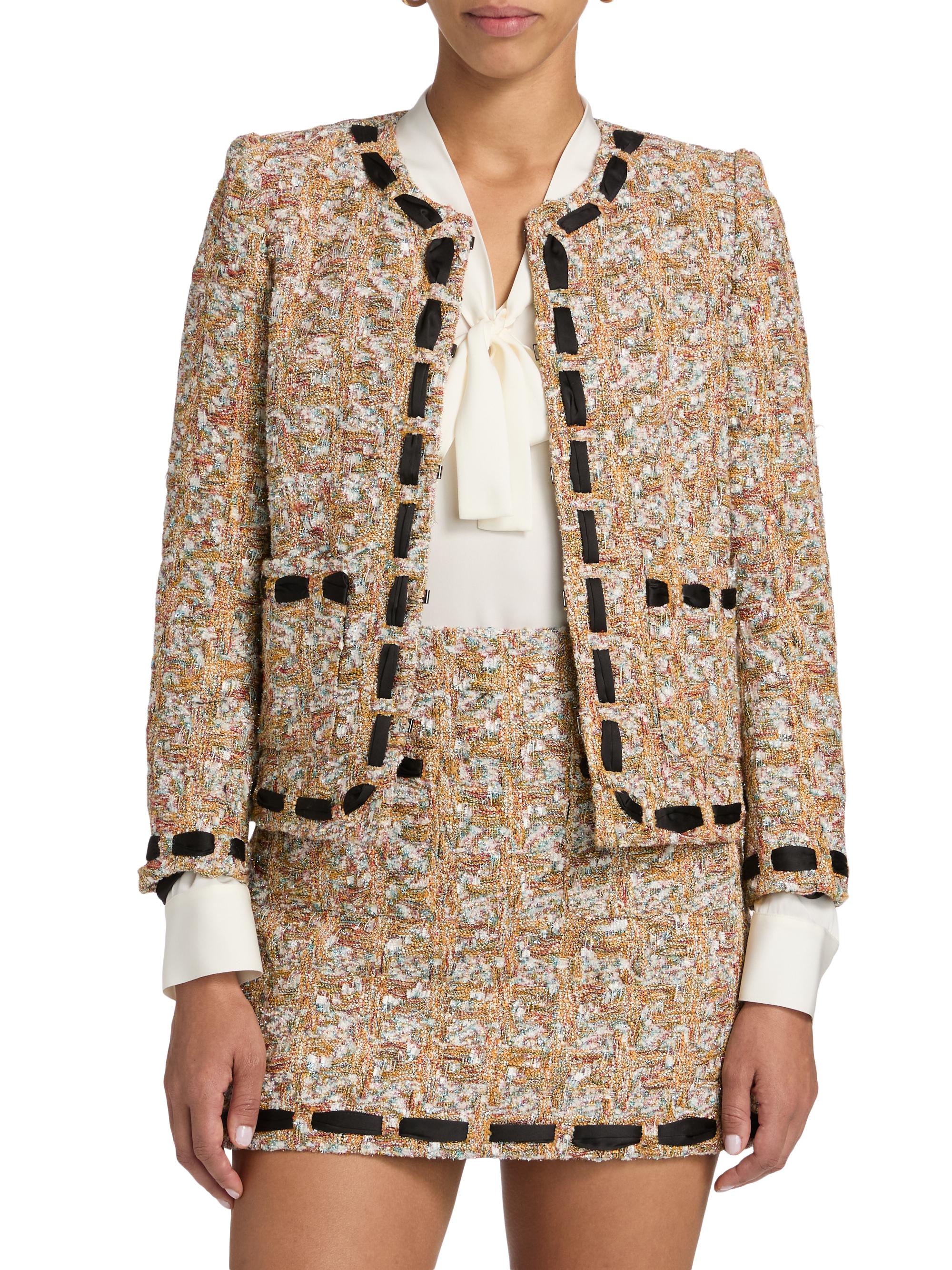 Milly Roman Tweed Ribbon Jacket | Saks Fifth Avenue