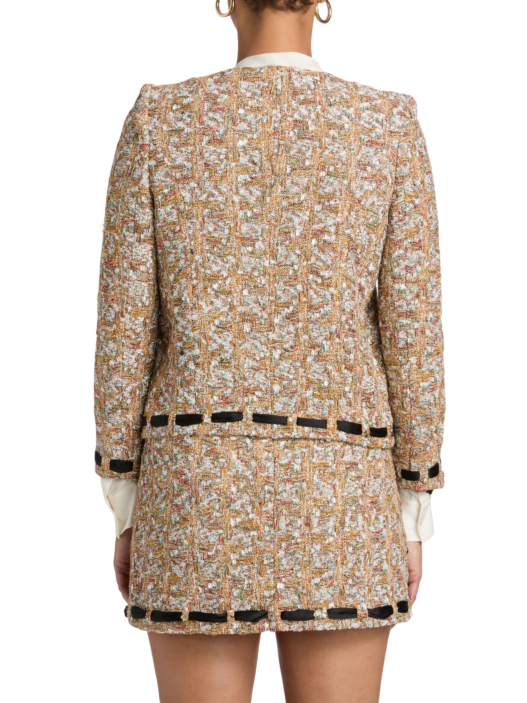 Milly Roman Tweed Ribbon Jacket | Saks Fifth Avenue