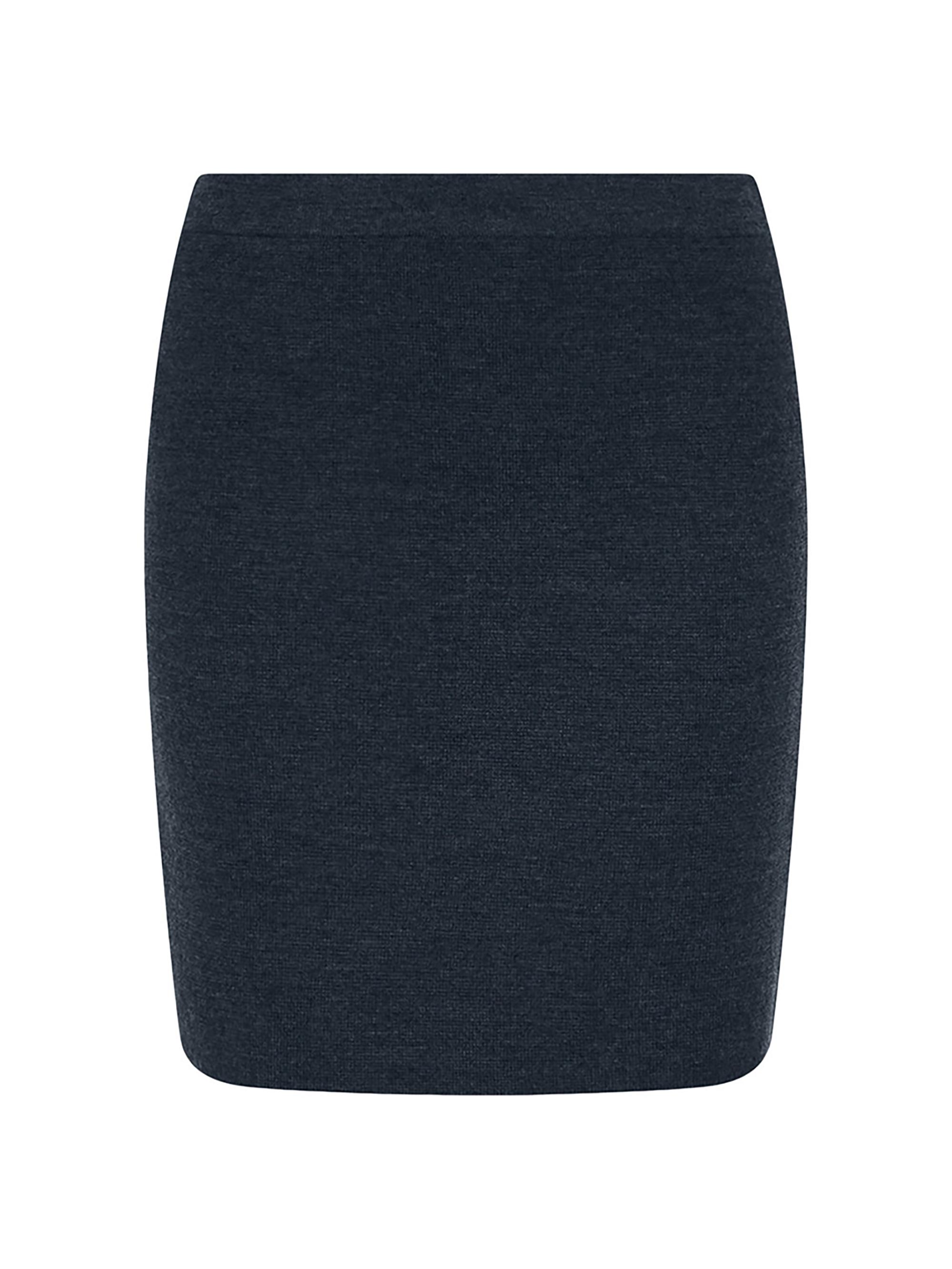 Marella Women's Knit Skirt - Dark Grey Melange