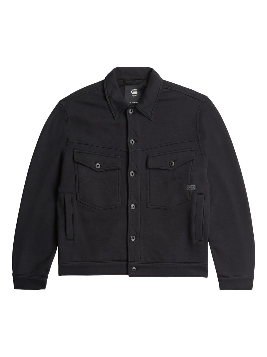 G-star Men's Dakota Cotton Regular-fit Sweater Jacket In Black