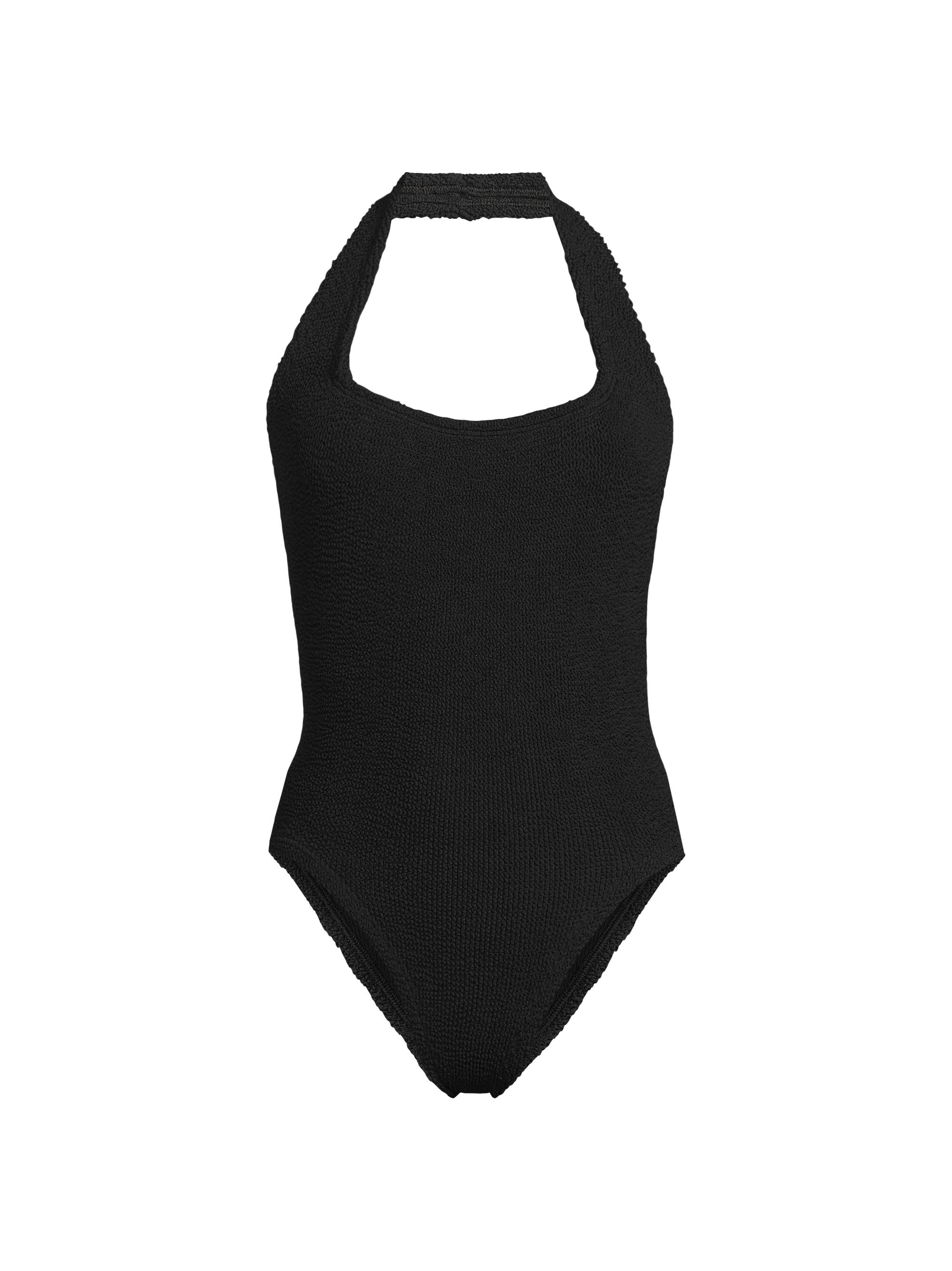 Hunza G Women's Sandy Open-Back One-Piece Swimsuit - Black
