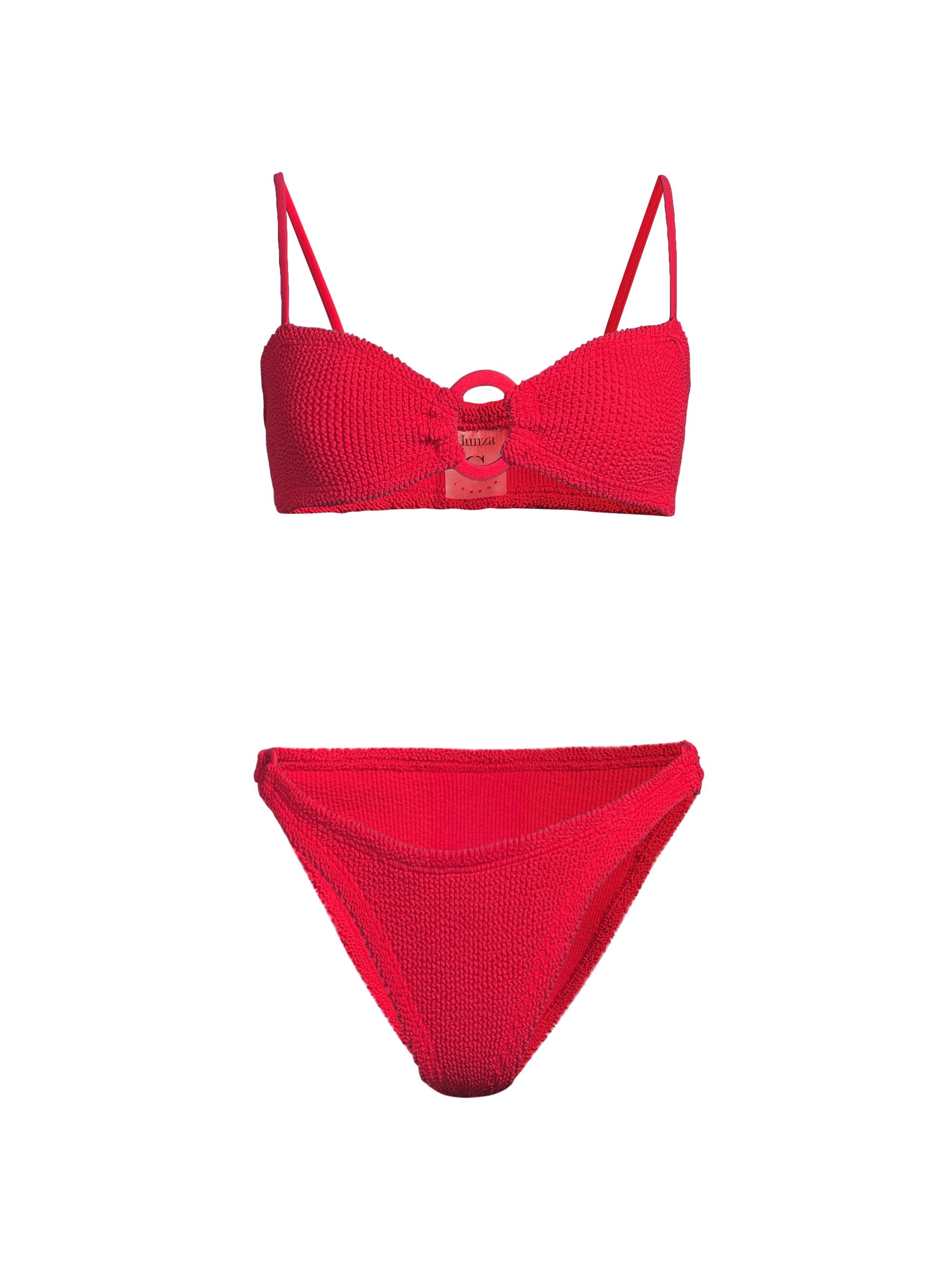 Hunza G Women's Misty Textured Bikini - Red
