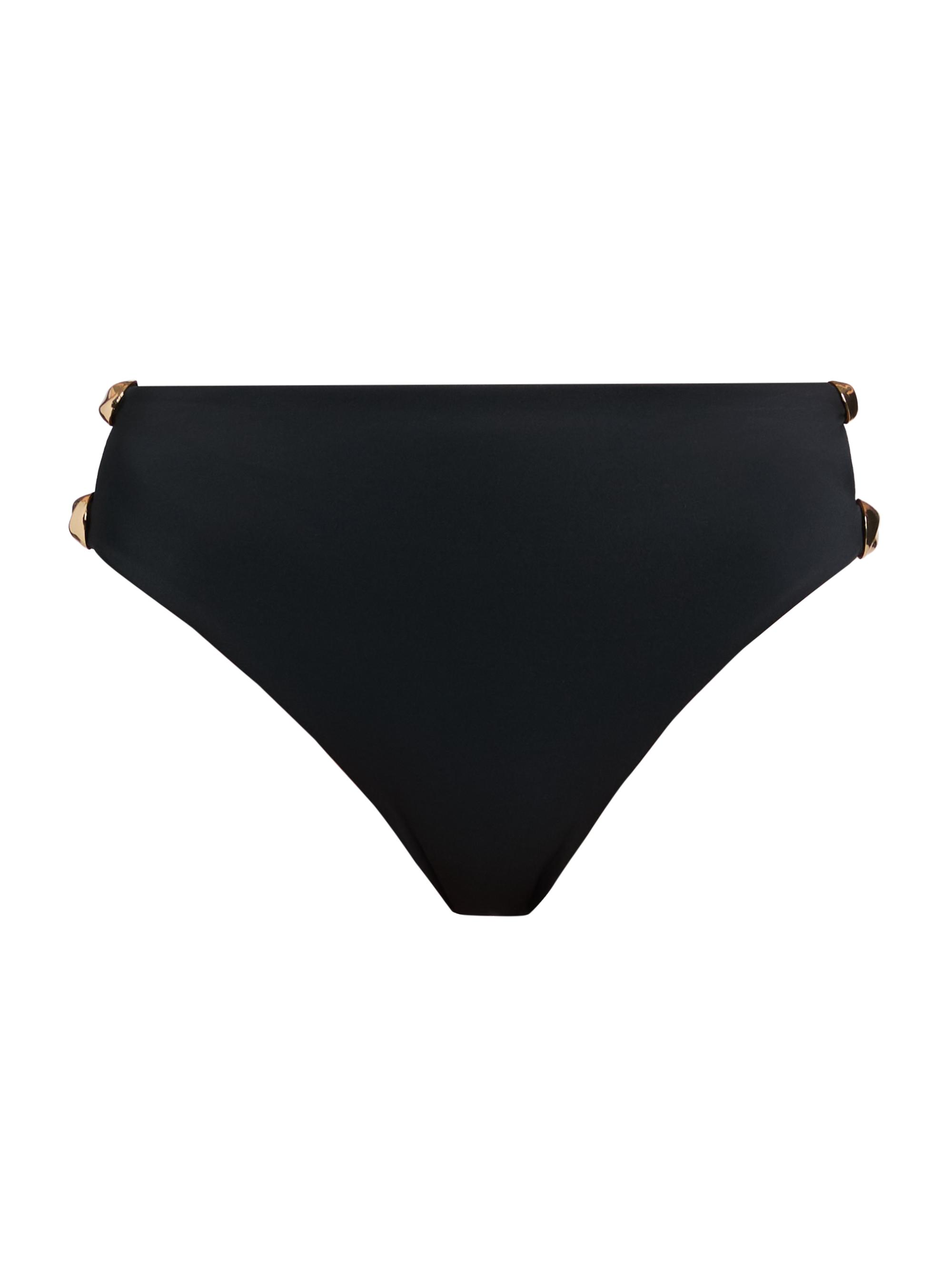 SIMKHAI Women's Tyas High-Waist Bikini Bottom - Black