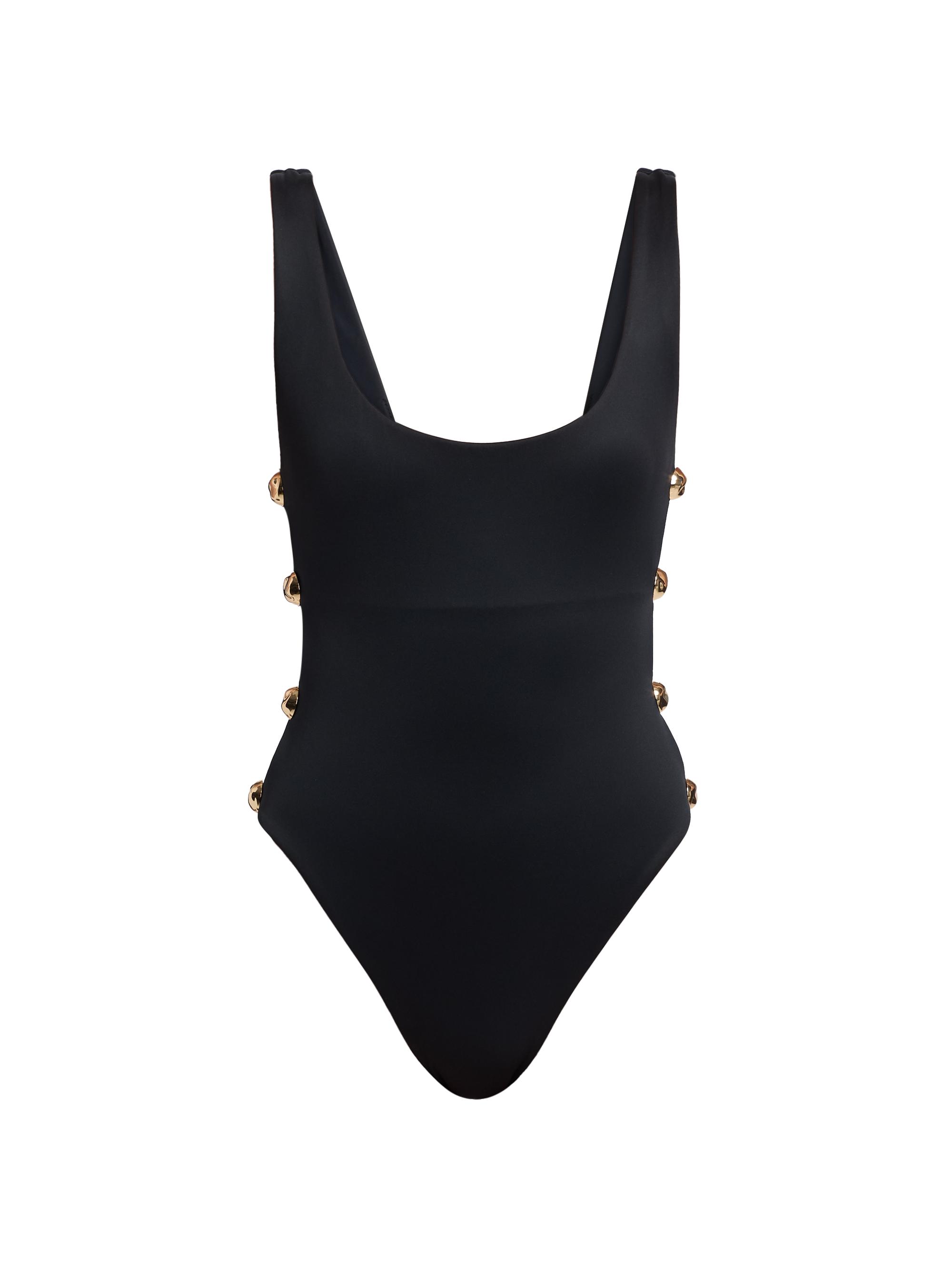 SIMKHAI Mona Studded One-Piece Swimsuit | Saks Fifth Avenue