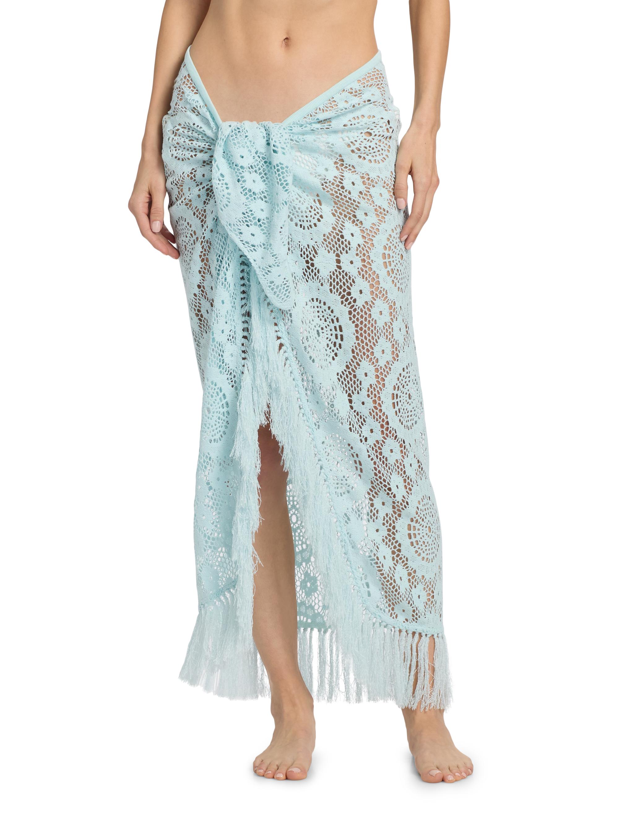 SIMKHAI Thyri Crochet Fringe-Trim Parreo | Saks Fifth Avenue