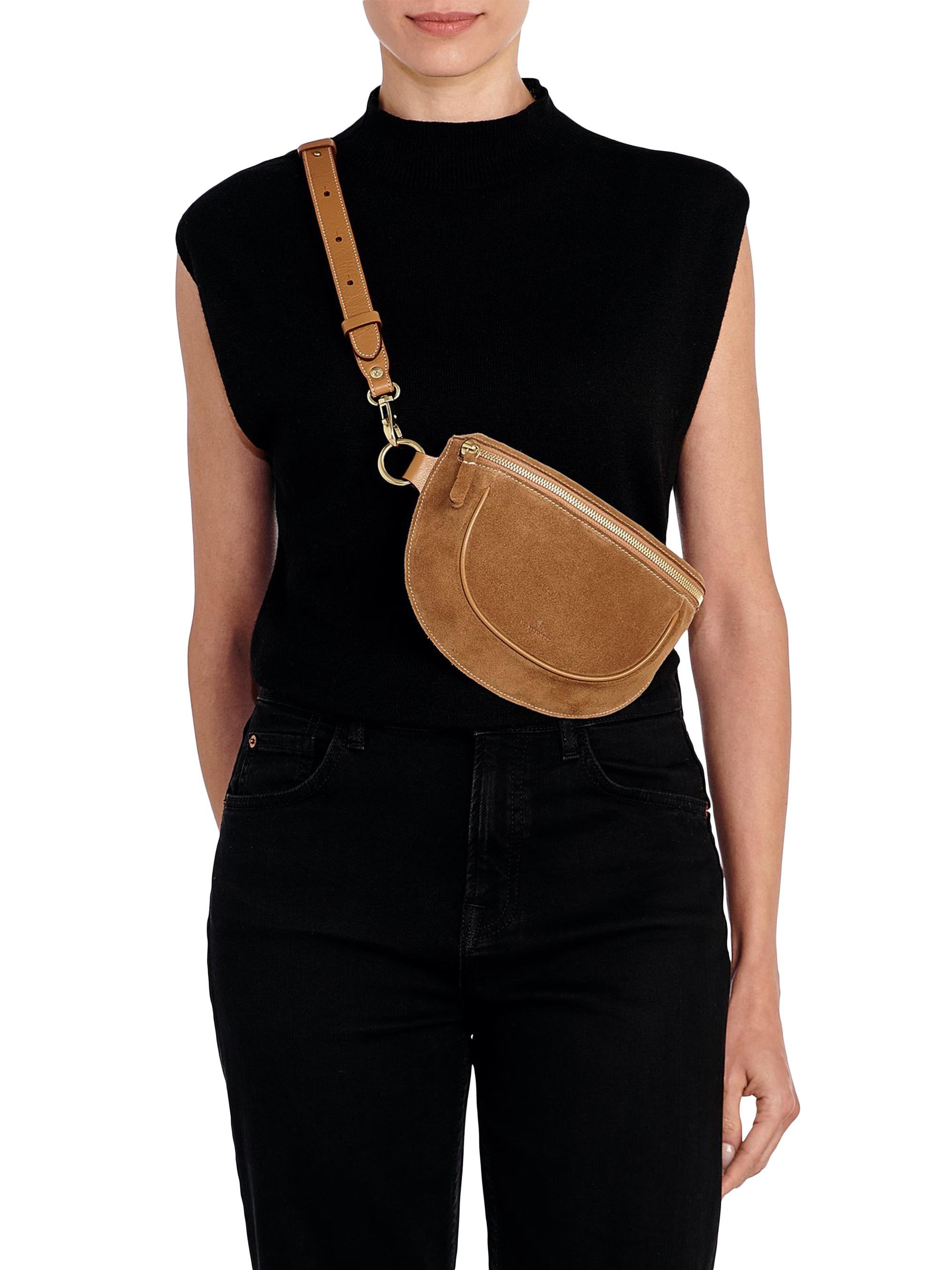 Il Bisonte Oliveta Suede Adjustable Belt Bag | Saks Fifth Avenue