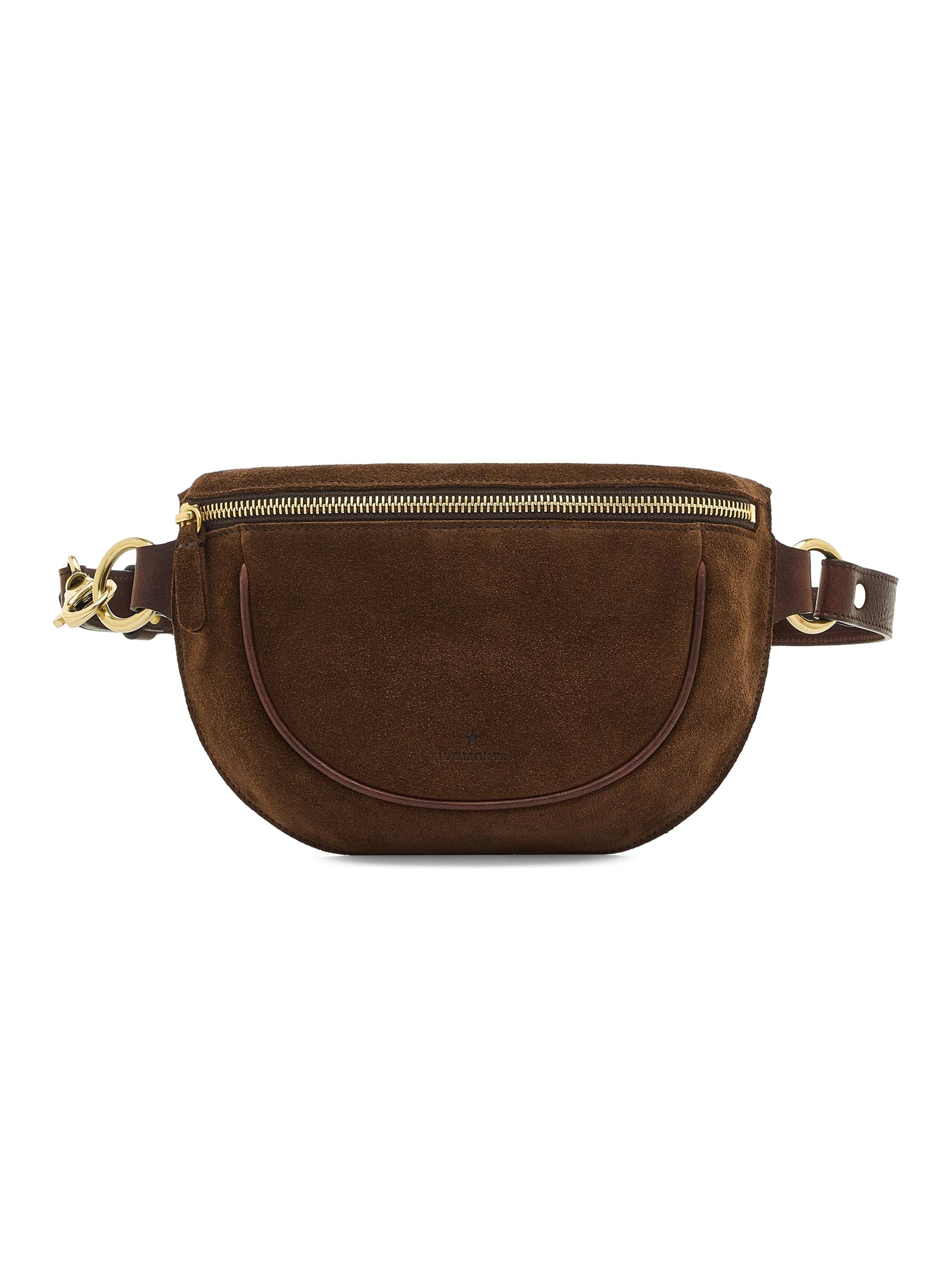 Il Bisonte Women's Oliveta Suede Adjustable Belt Bag - Gianduia
