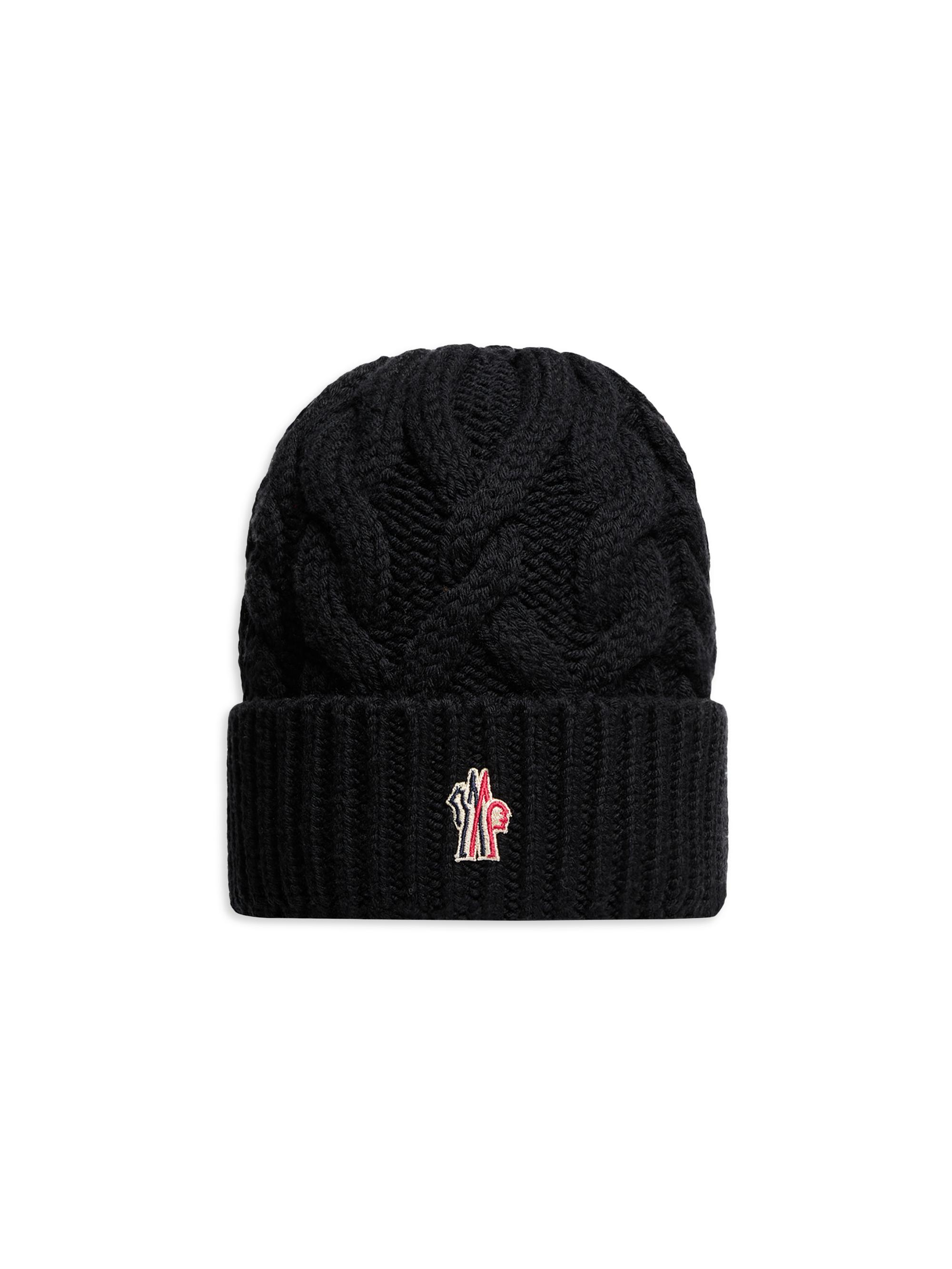 Moncler Grenoble Women's Beanie Hat in Wool - Black