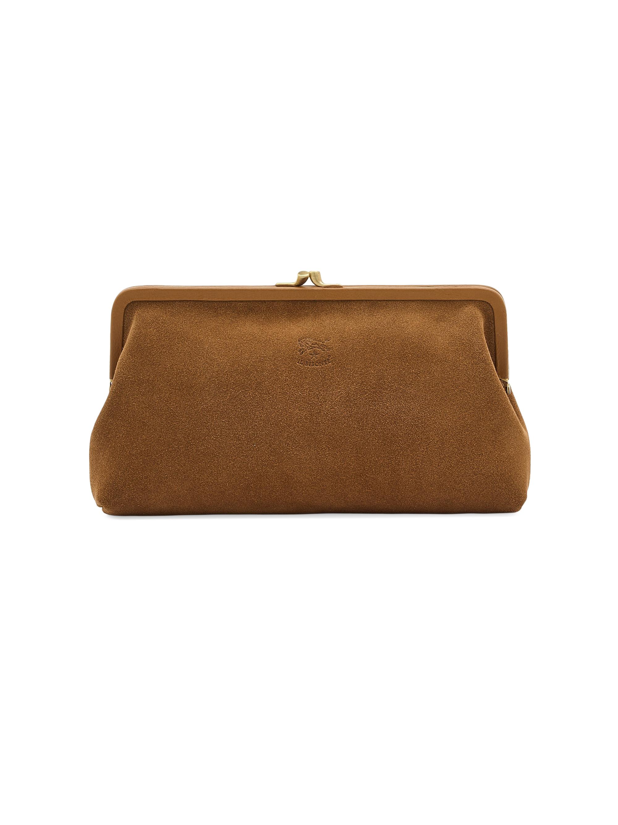 Il Bisonte Women's Manuela Classic Suede Clutch - Gianduia