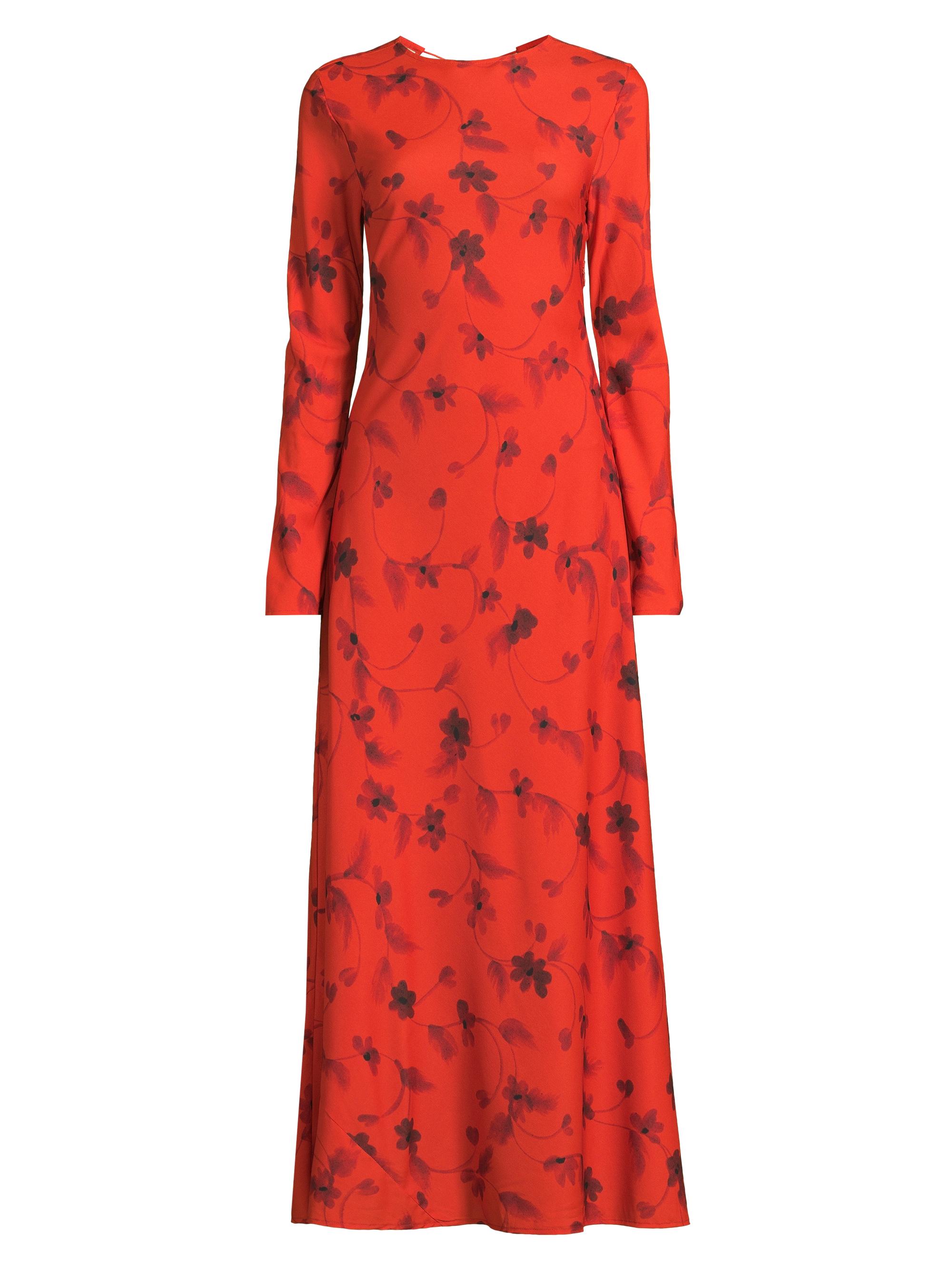 Faithfull the Brand Women's Mesa Floral Open-Back Maxi Dress - Pirazzo Floral Rosso
