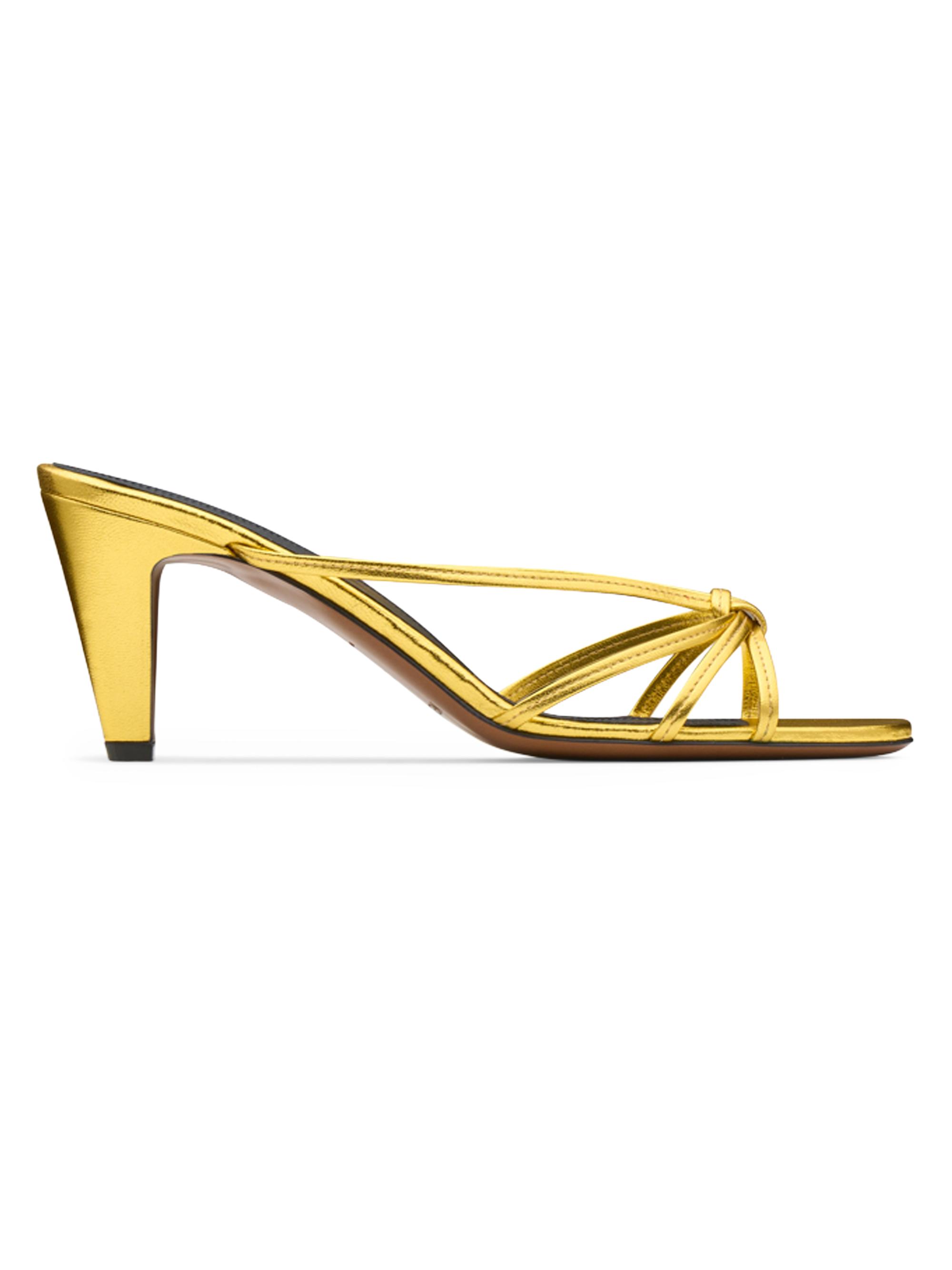 Neous Women's Motha 65MM Metallic Leather Sandals - Gold
