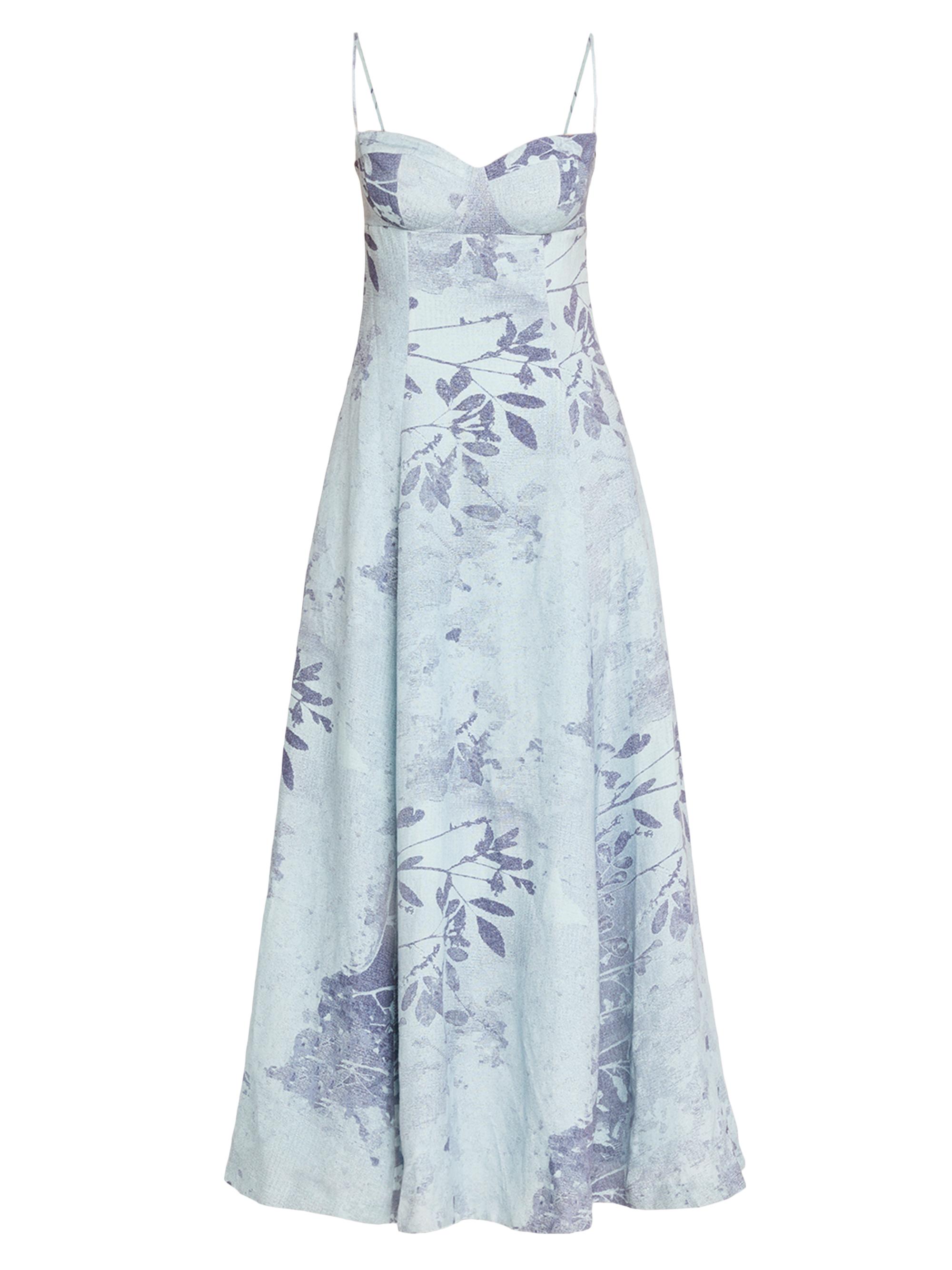 SIMKHAI Women's Rudie Floral Bustier Maxi Dress - Sky Floral