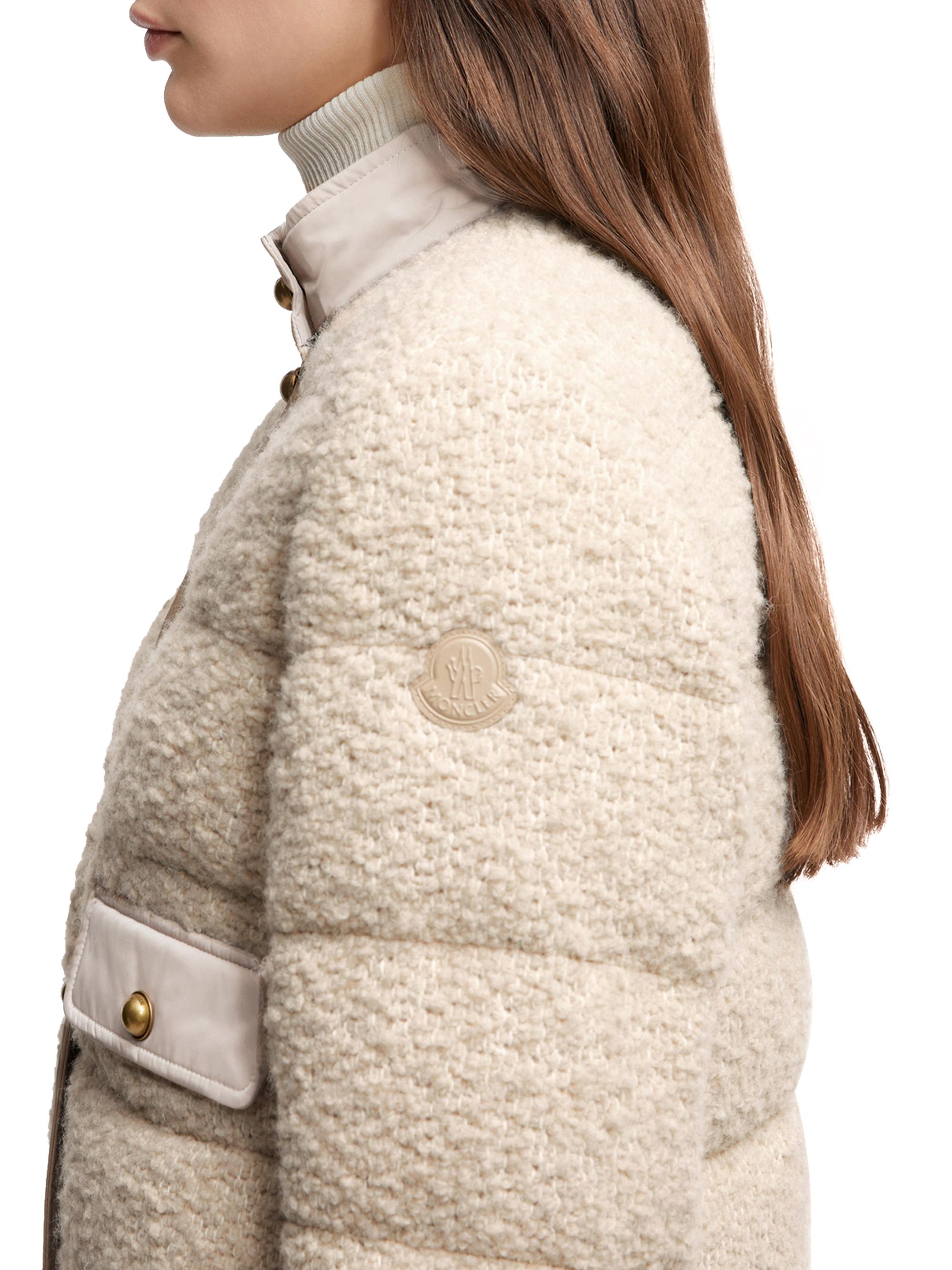 Moncler Blandy Puffer Jacket in Wool Blend Boucle | Saks Fifth Avenue