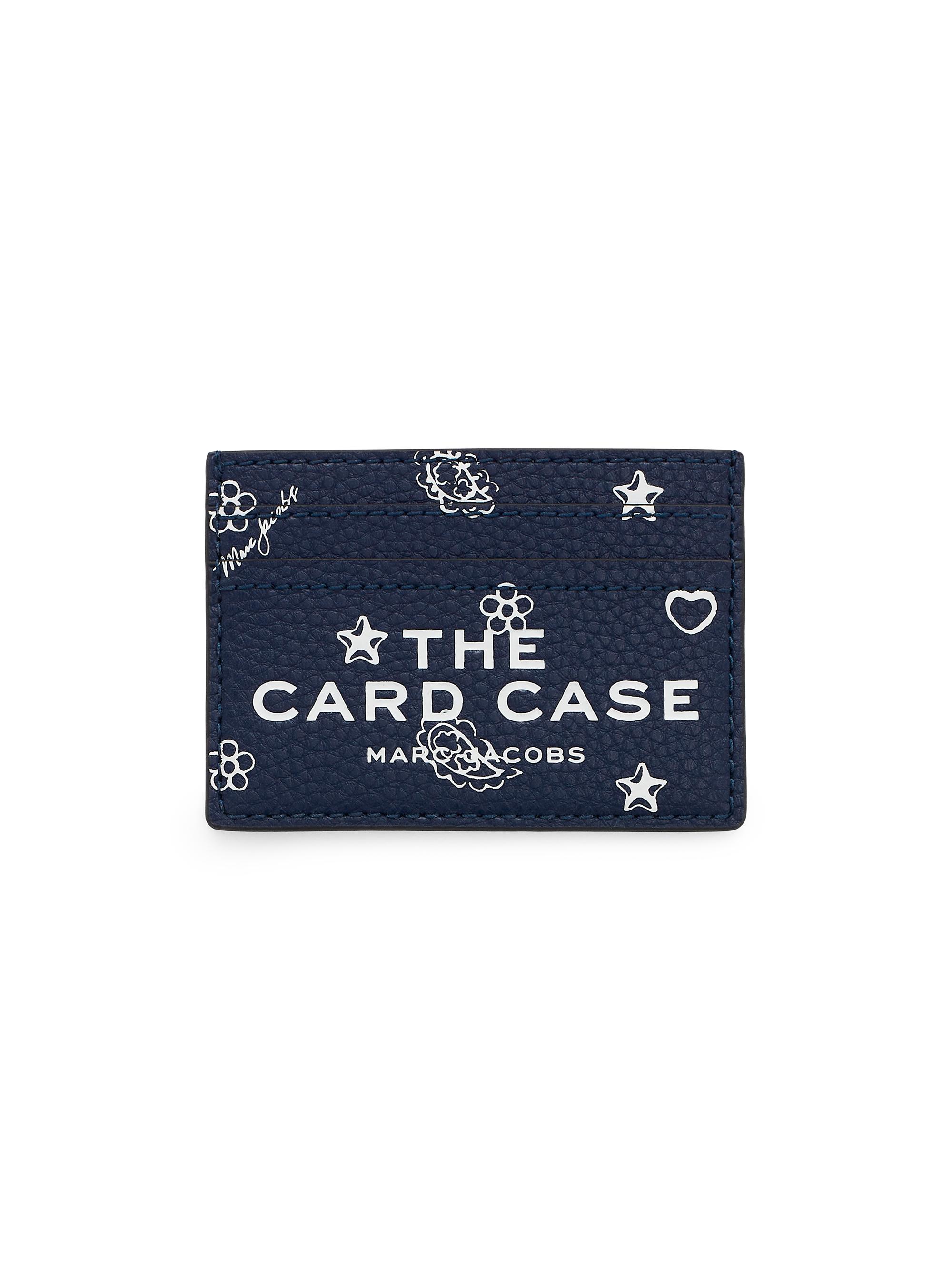 Marc Jacobs Women's The Bandana Leather Card Case - Navy Multi