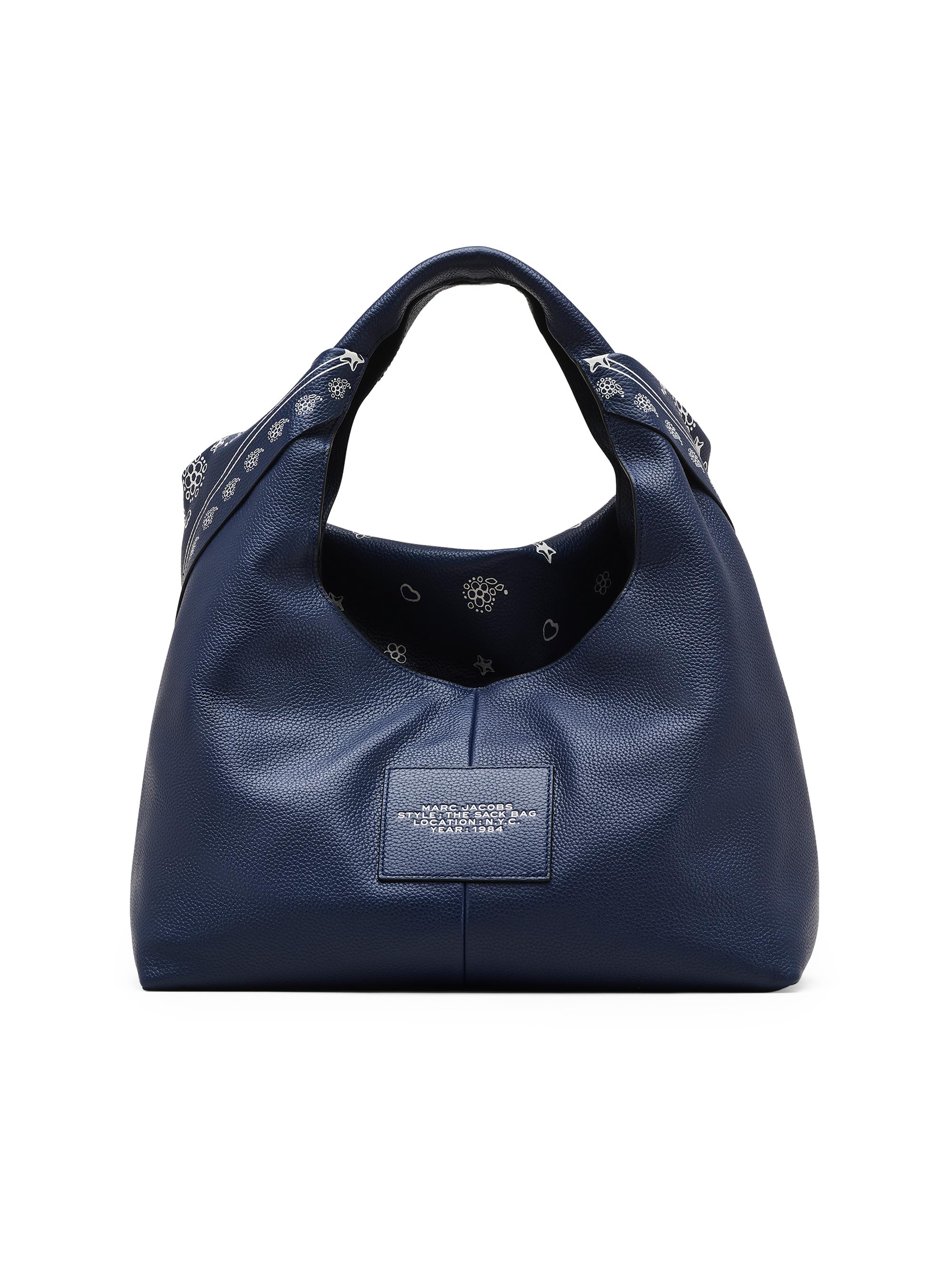 (取寄) マークジェイコブス レディース ザ バンダナ サック バッグ Marc Jacobs women The Bandana Sack Bag Navy Multi Marc Jacobs The Bandana Sack Leather Bag | Saks Fifth Avenue