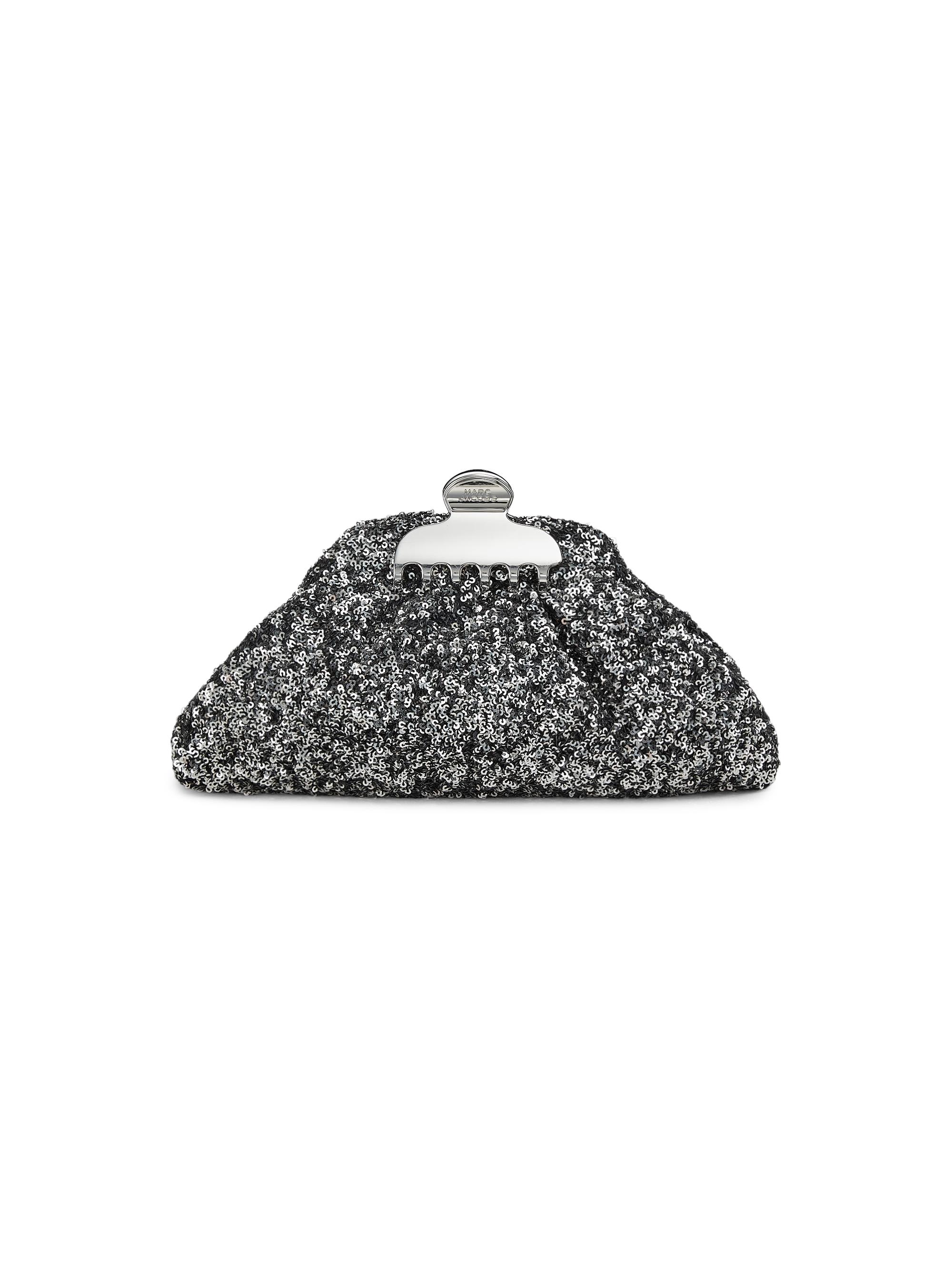 Marc Jacobs Women's The Small Claw Sequin-Embellished Clutch - Silver