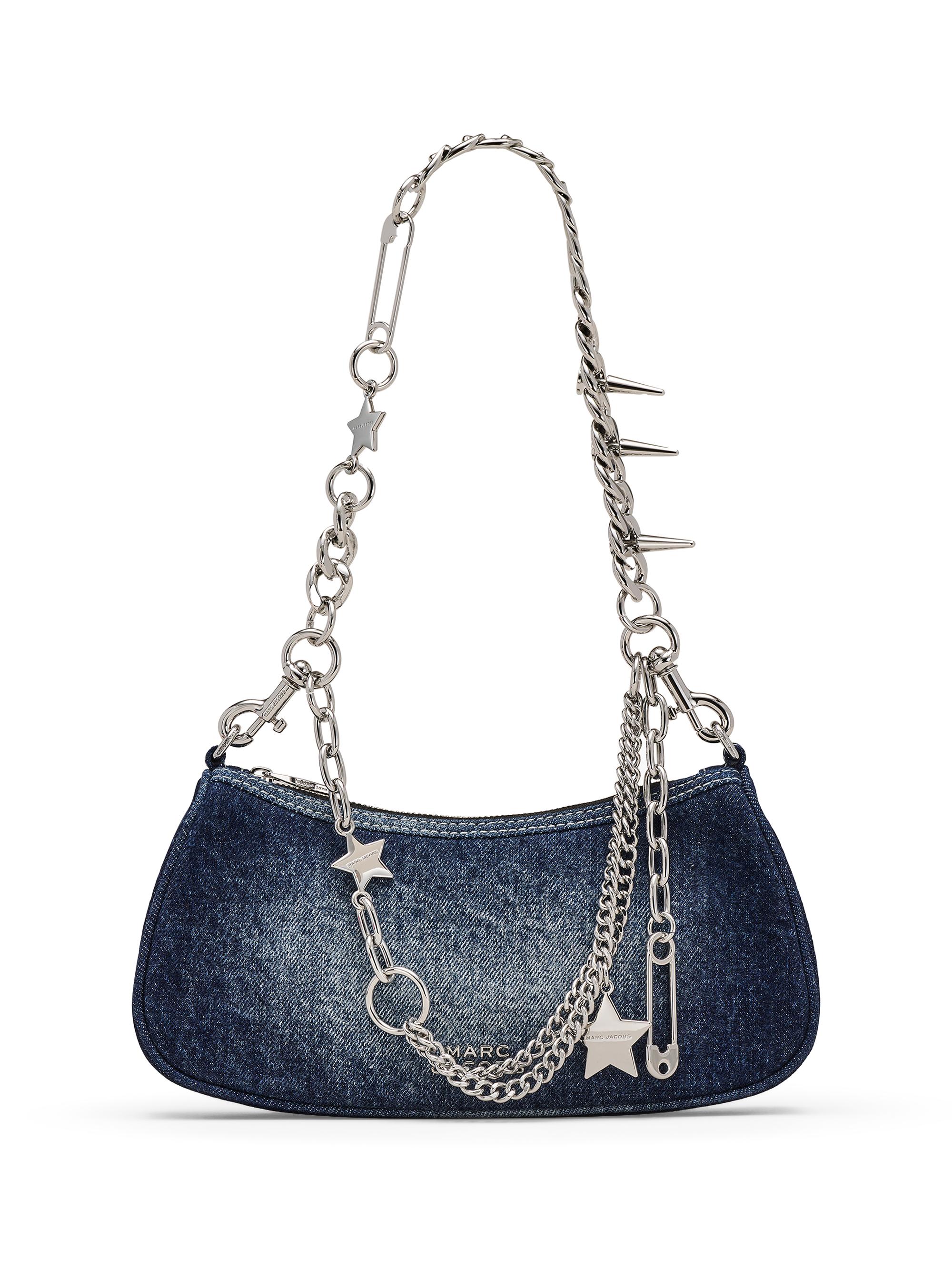 Marc Jacobs Women's The Faded Denim Charm Shoulder Bag - Faded Vintage Indigo