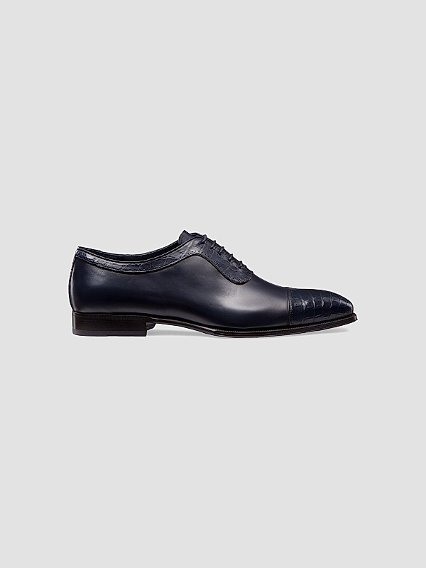 black and blue dress shoes Moustache Little Boy's & Boy's Open Lace - Navy with Moustache The Handmade Midnight Blue Leather