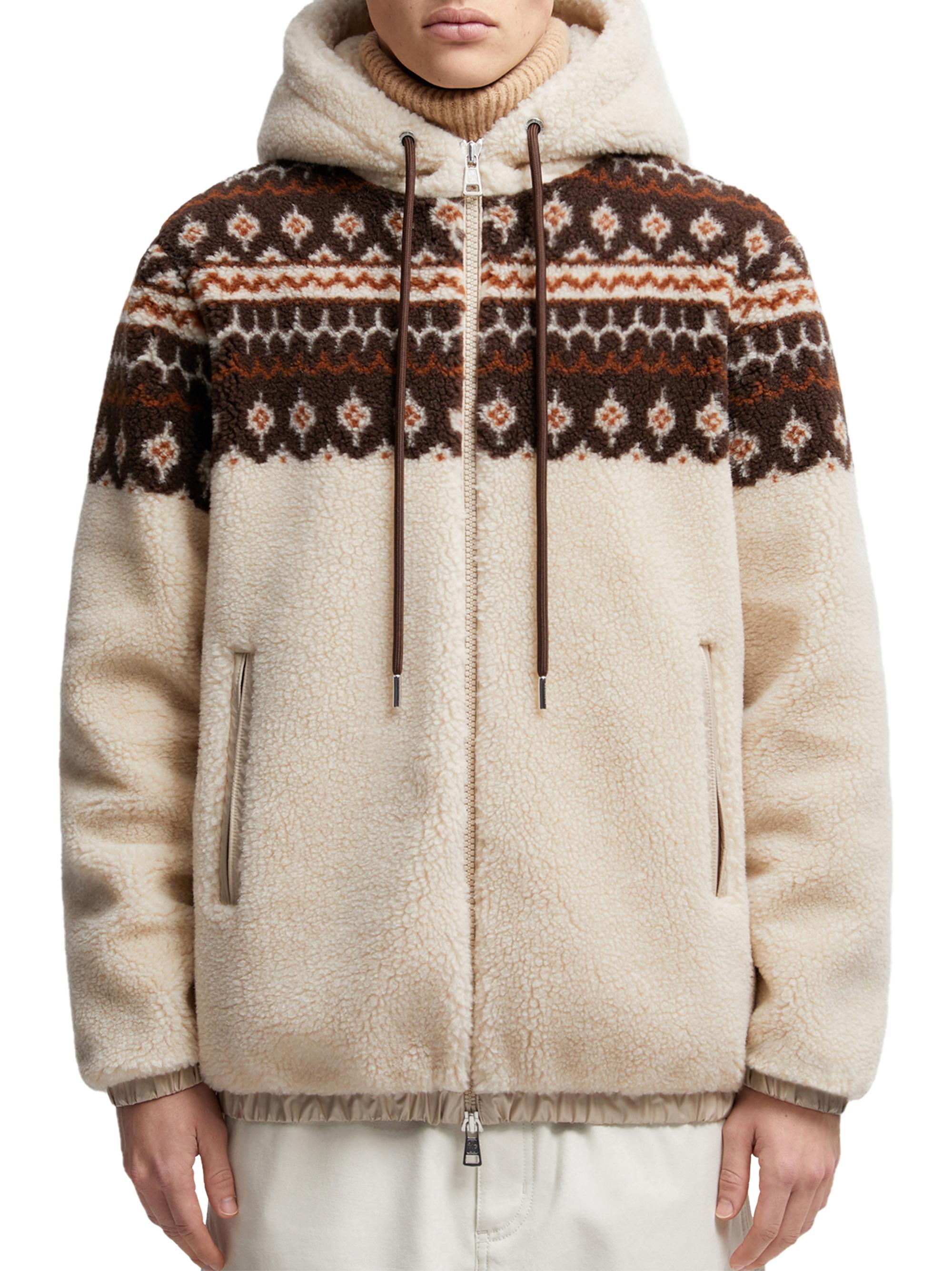 Moncler Men's Hoodie in Wool Blend - Multicolour