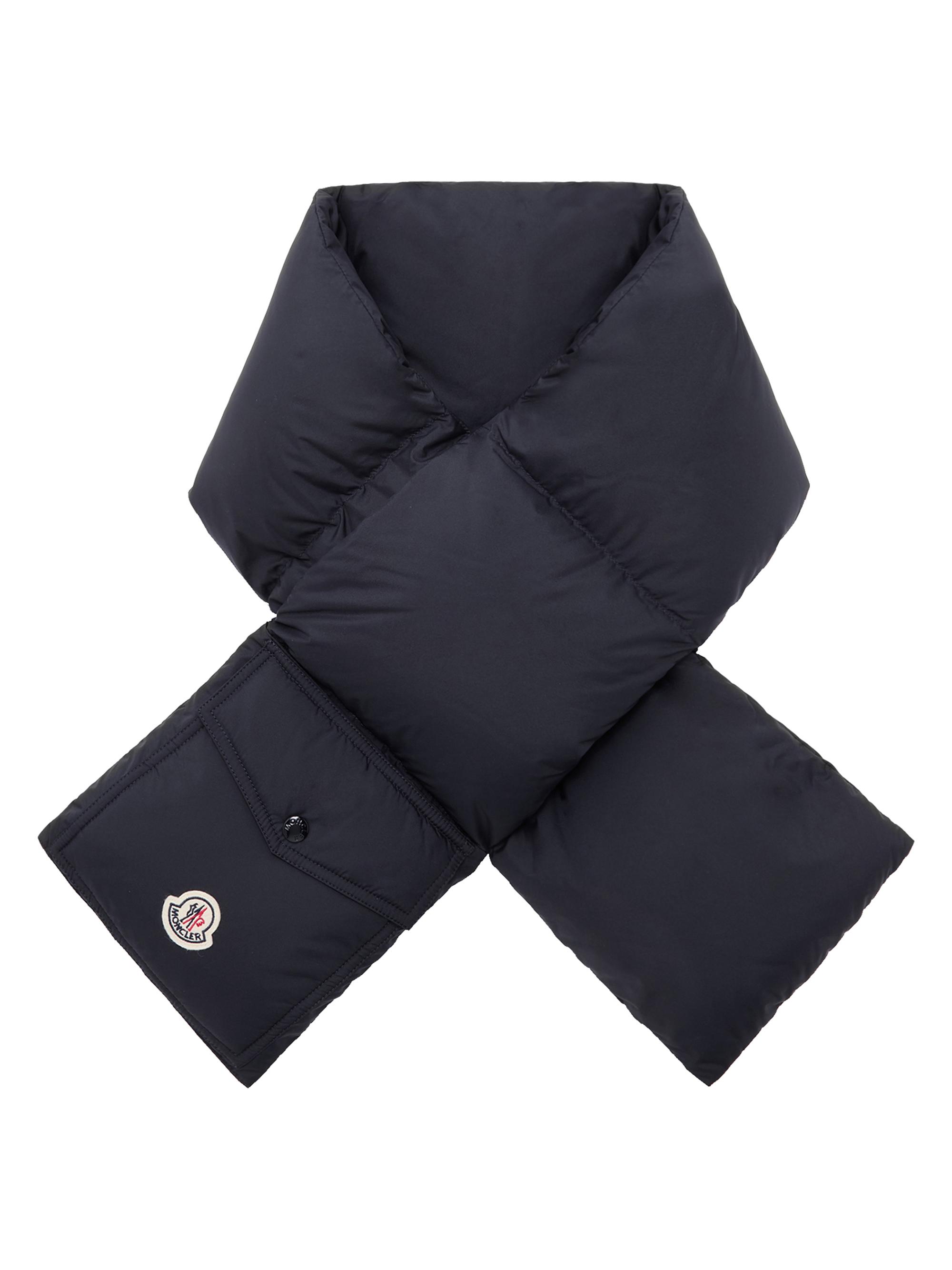 Moncler Men's Down-Filled Scarf - Navy Blue