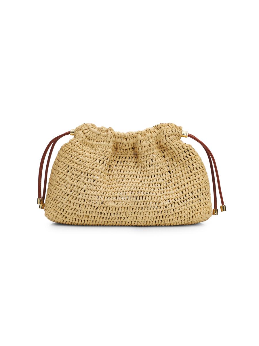 Ulla Johnson Lali Handwoven Raffia Clutch | Saks Fifth Avenue
