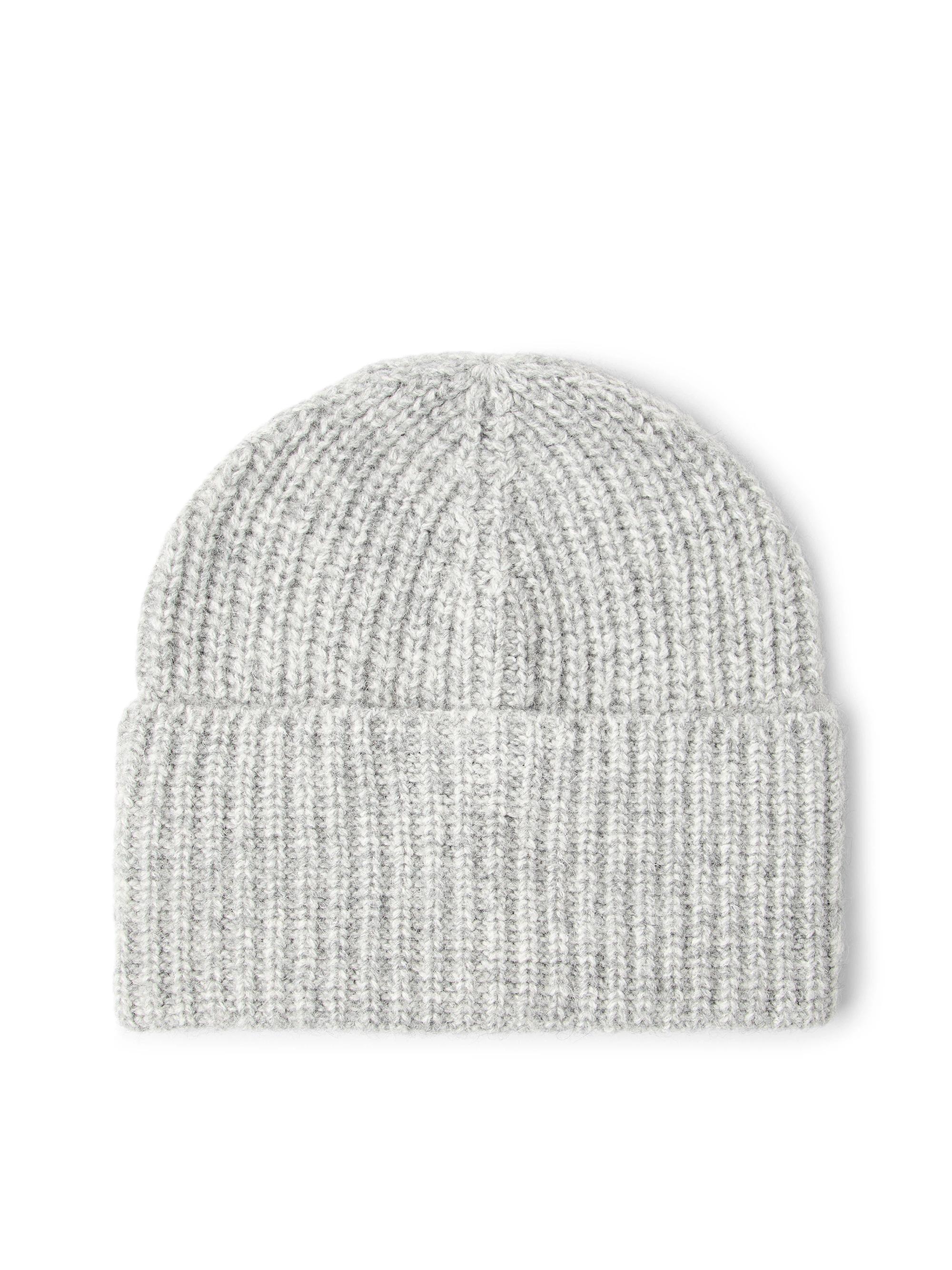Brunello Cucinelli Men's Virgin Wool, Alpaca and Cashmere Rib Knit Beanie - Light Grey