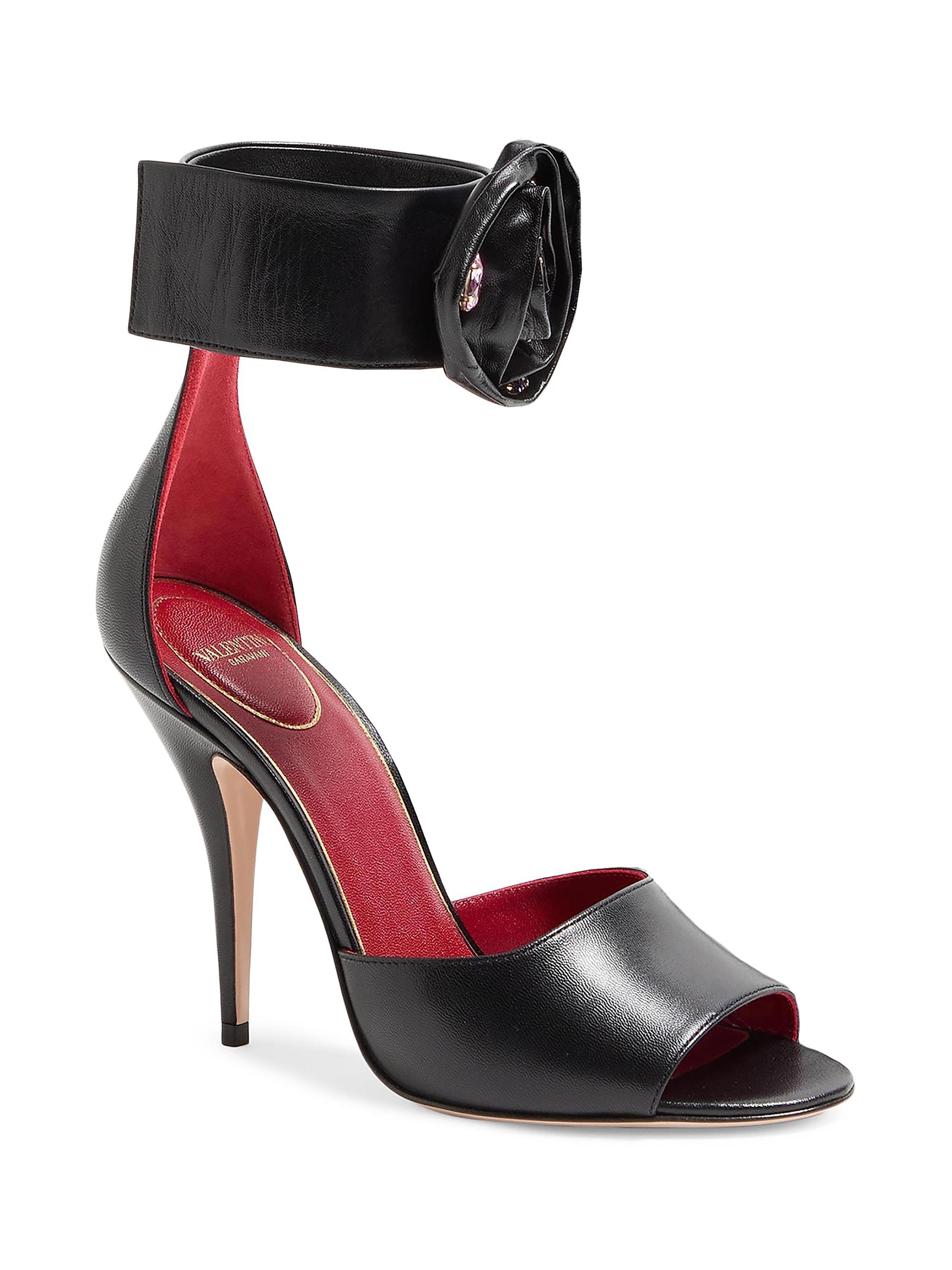 McQueen Harness Leather Sandals | Saks Fifth Avenue