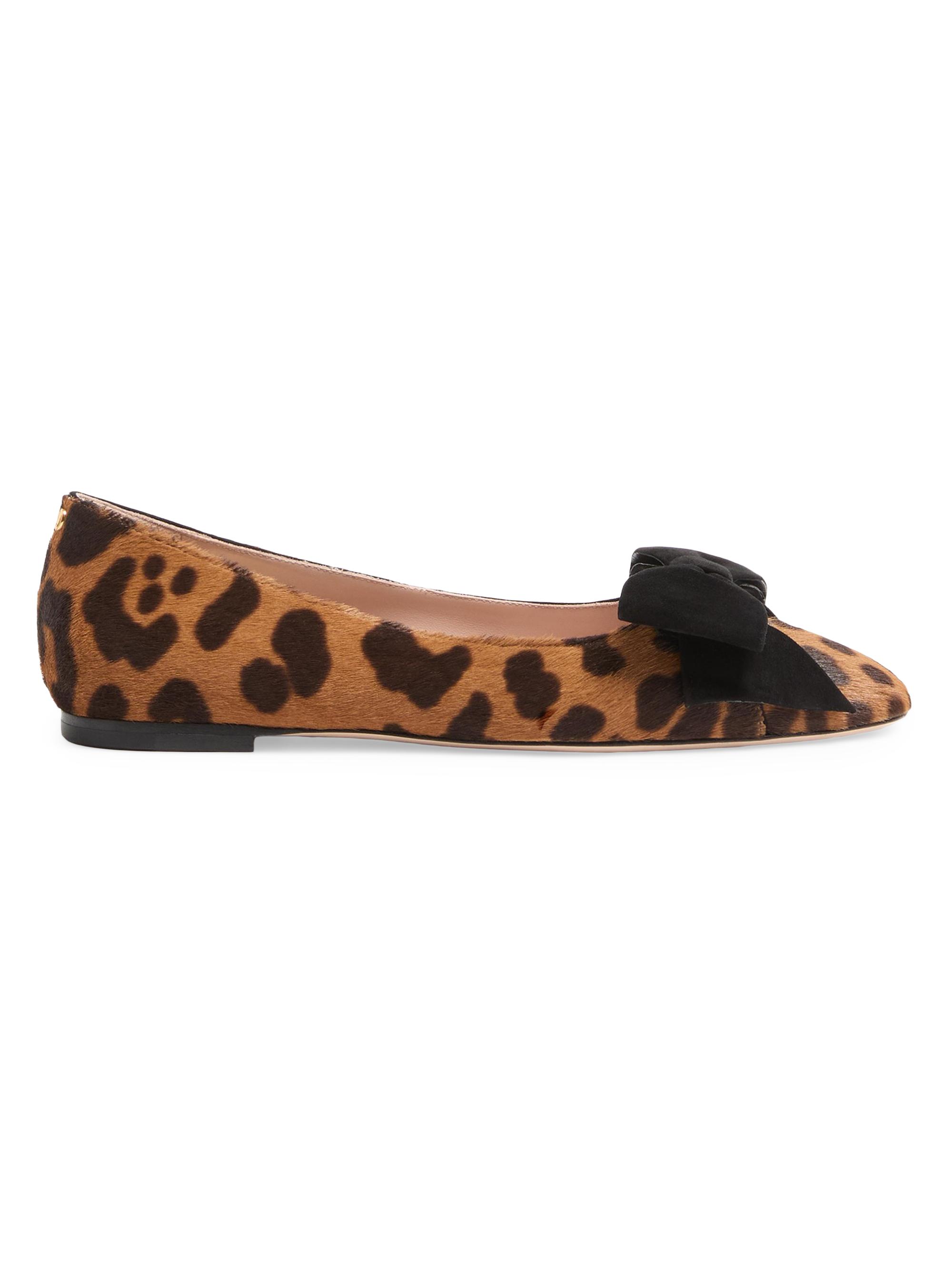 Valentino Garavani Women's Bowow Ballerinas in Pony-Effect Calfskin - Animal Print