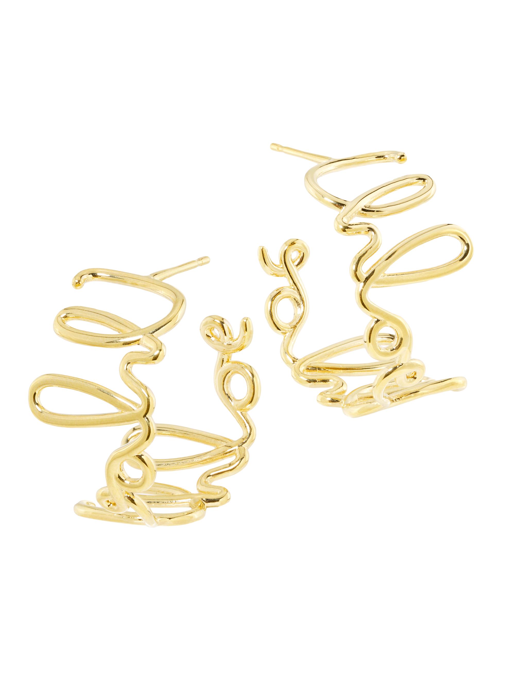 Chloé Women's Iconic Hoop Earrings - Vintage Gold