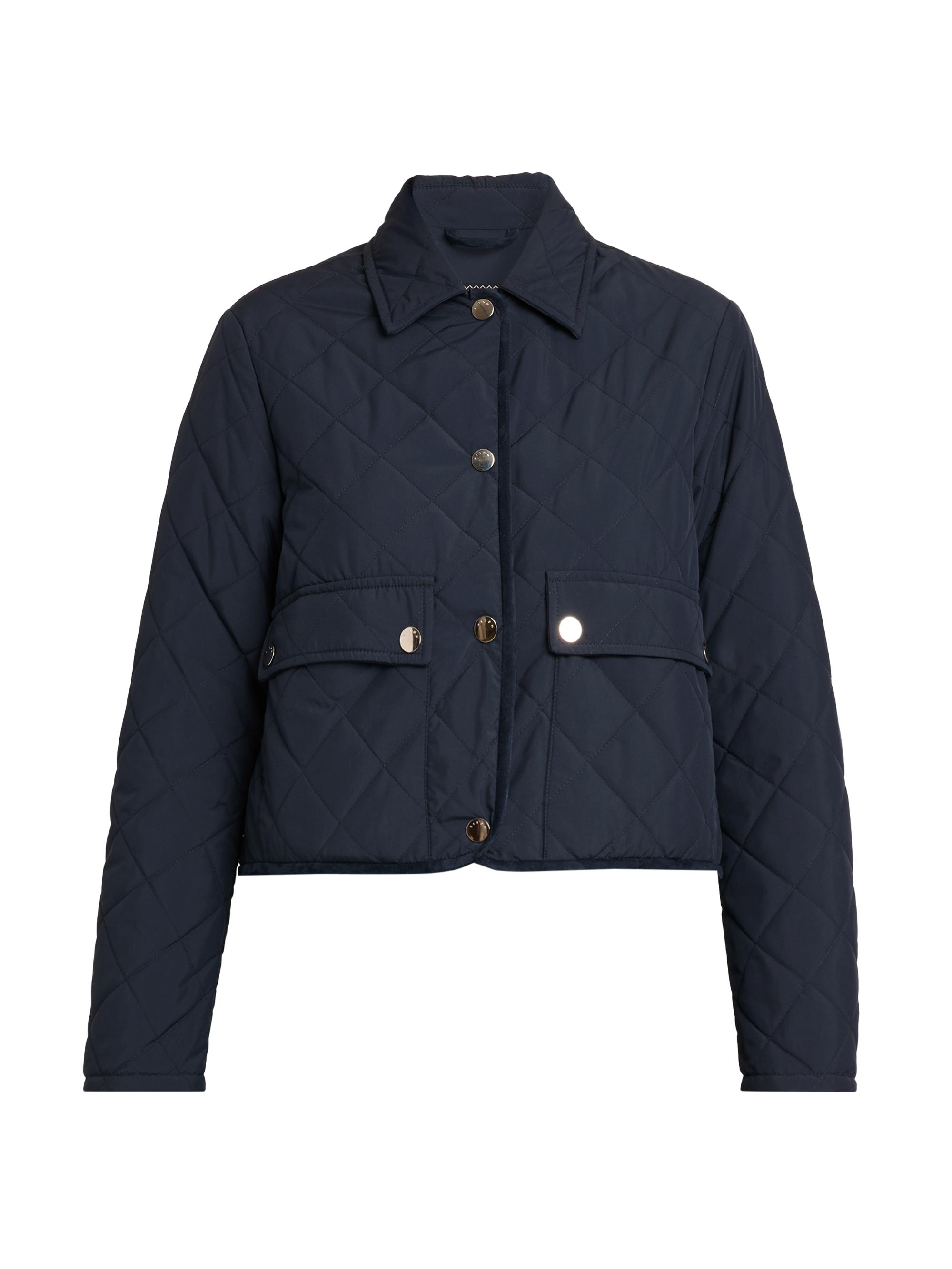 Kiton Women's Diamond Quilted Jacket - Blue