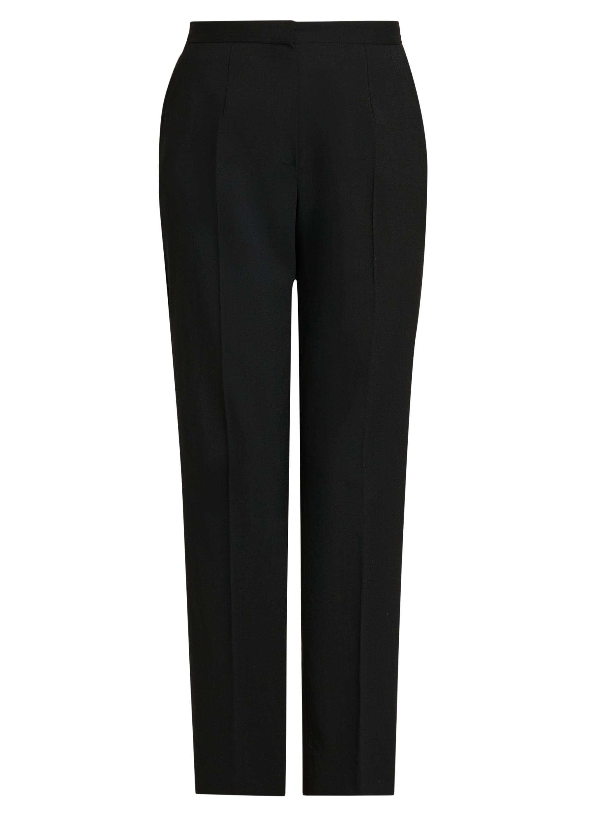Kiton Women's Seamed Stretch-Wool Pants - Black